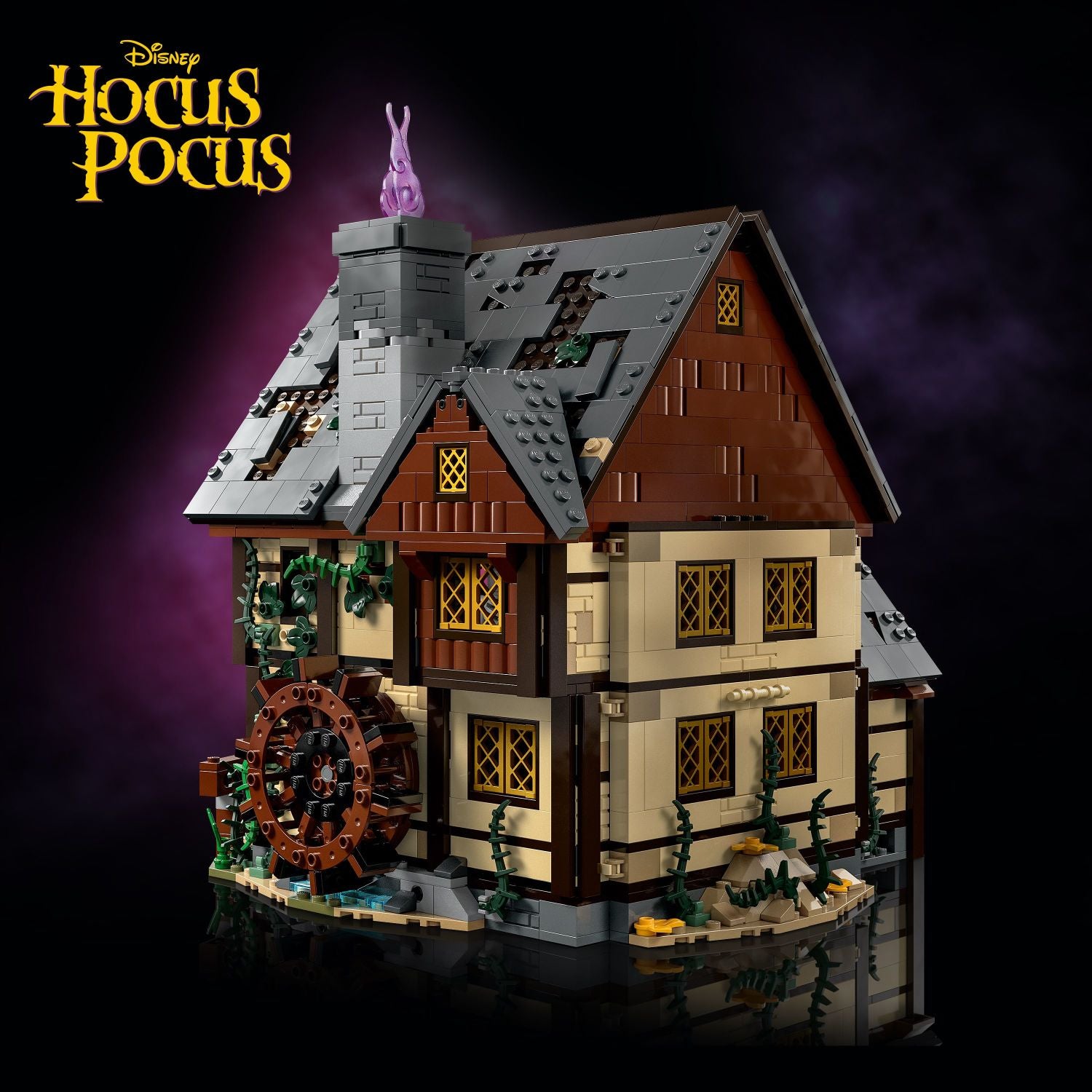 LEGO – Ideas Disney Hocus Pocus : Le chalet des sœurs Sanderson, coffret de construction, cadeau d’Halloween pour adultes 21341