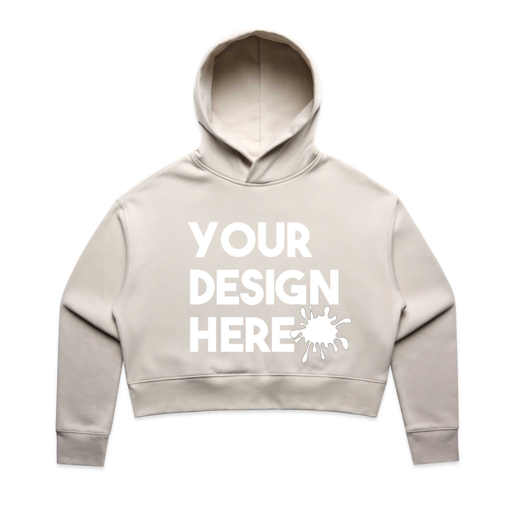 WOMENS CROPPED CUSTOM HOODIE