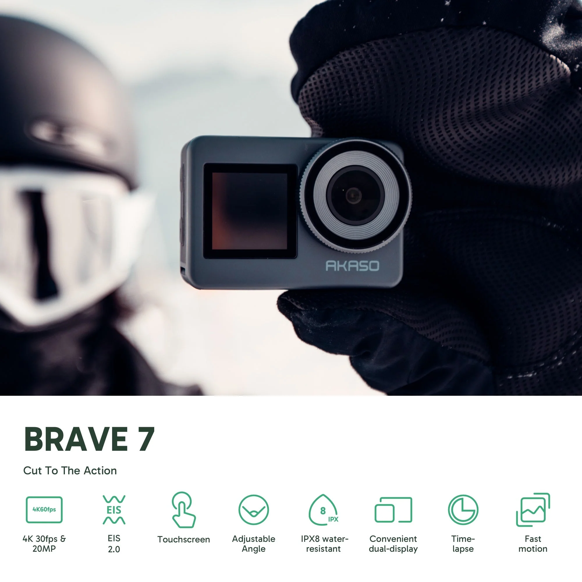 KPEP 5K Action Camera, 1/1.3