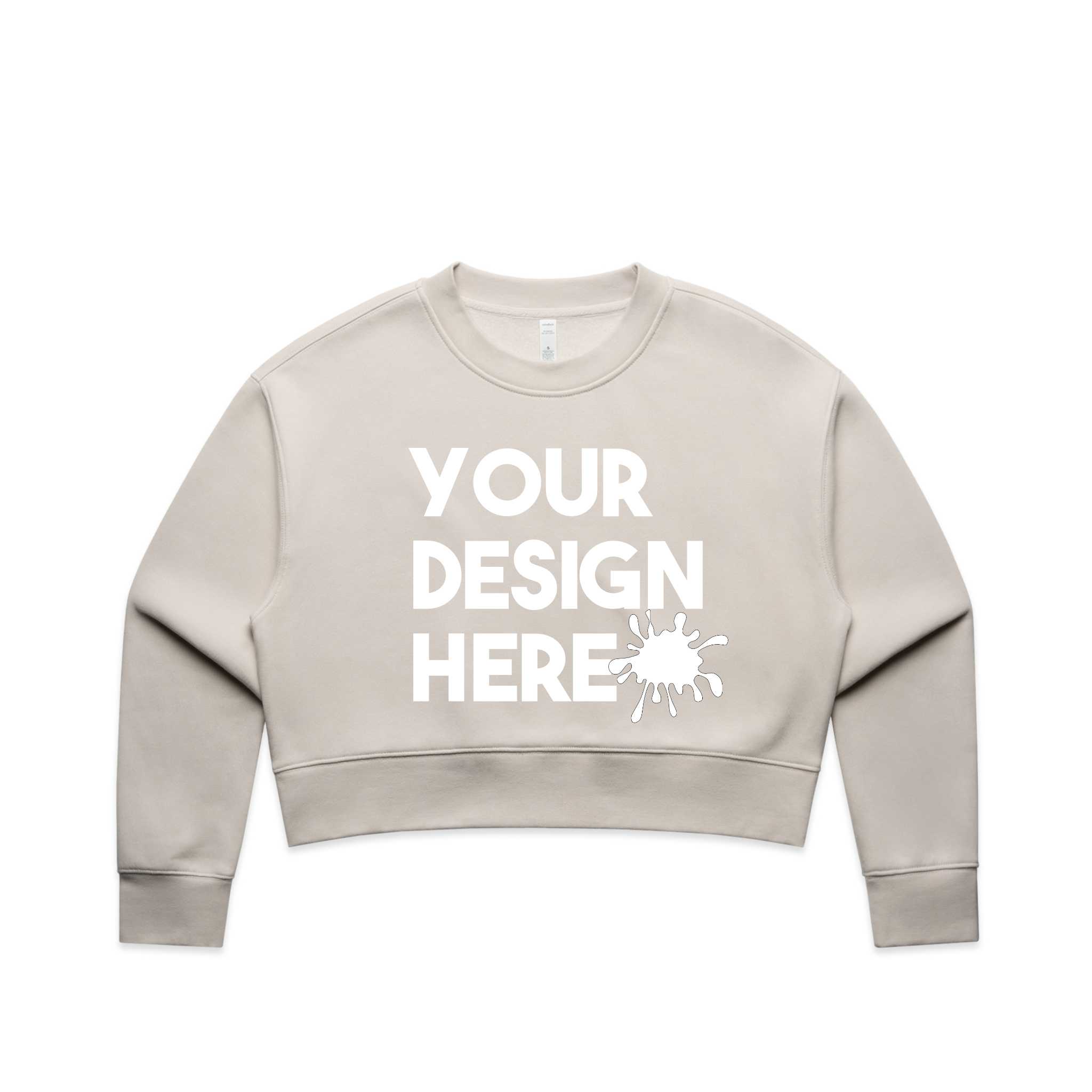 WOMENS CROPPED CUSTOM SWEATSHIRT