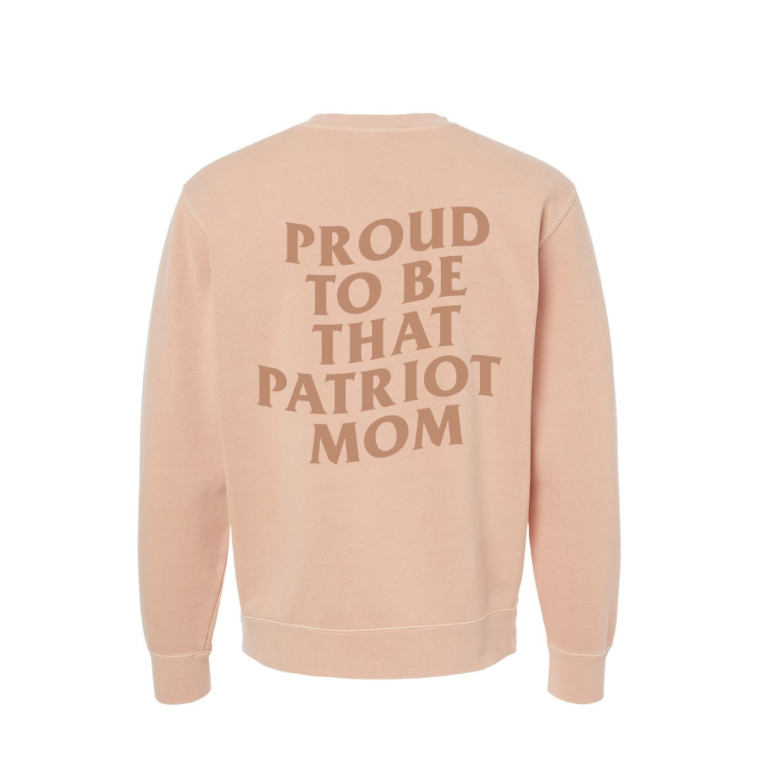 Gabrielle's Patriot Mom Oversized Crew