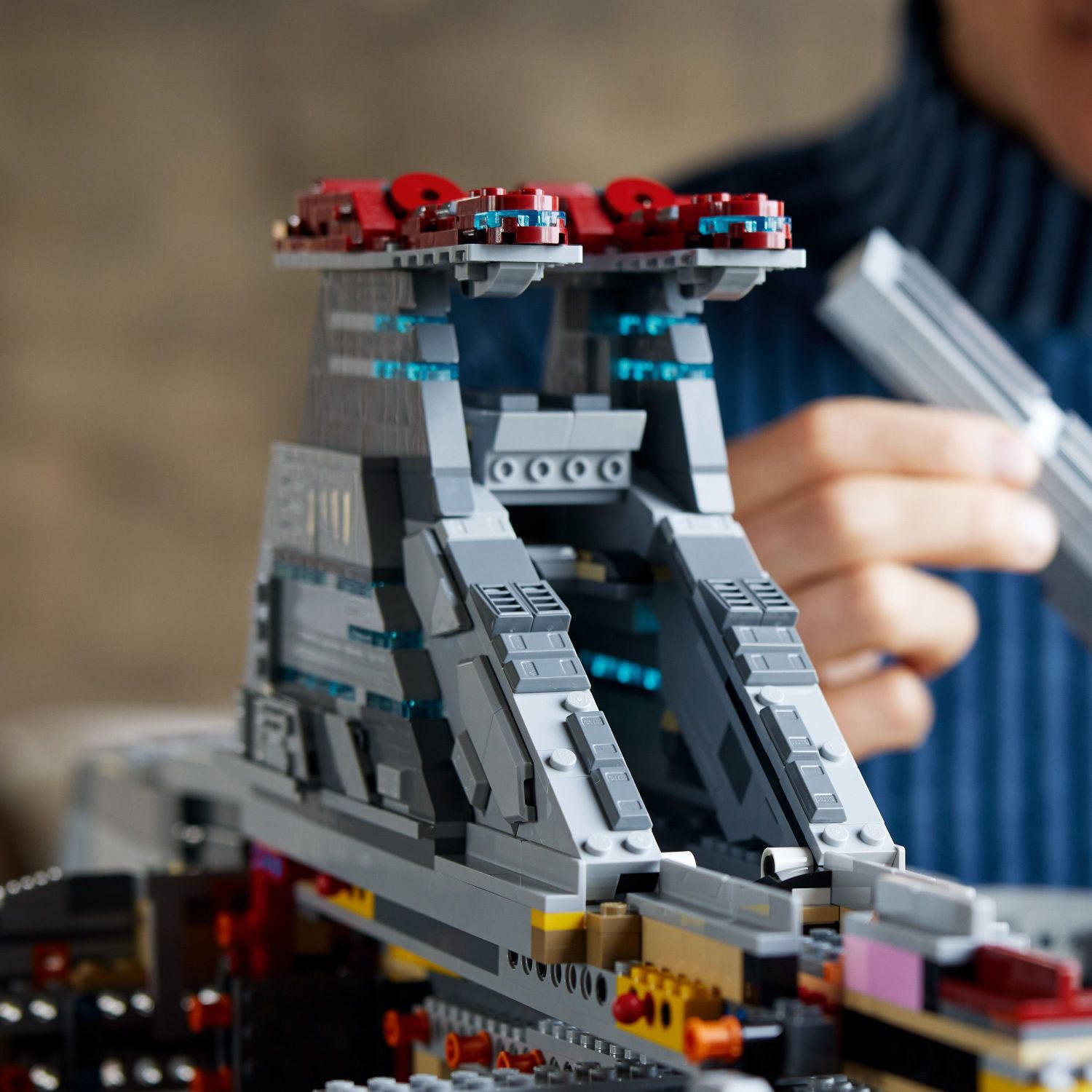 LEGO – Star Wars Croiseur d'attaque de classe Venator de la République - Ensemble de construction 75367