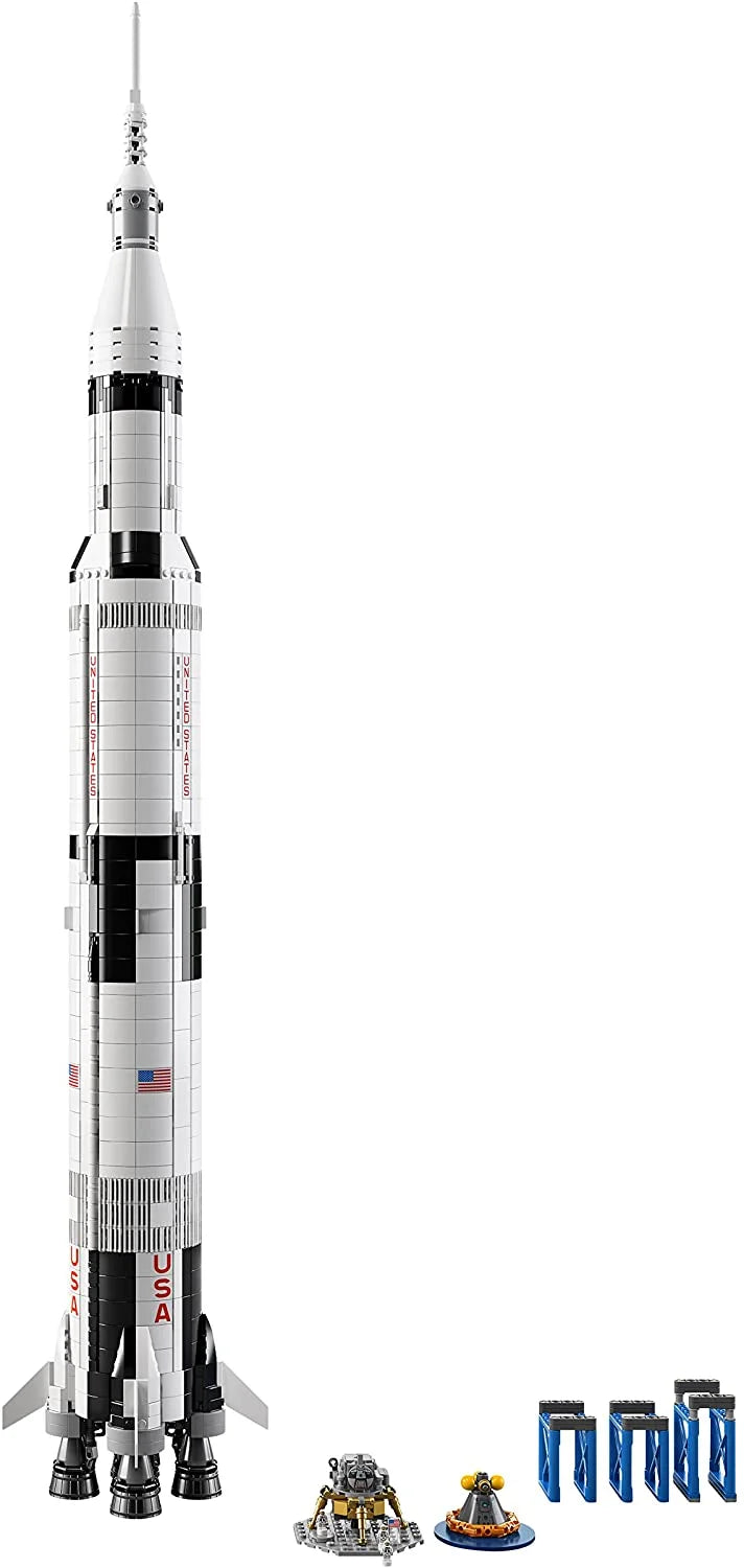 LEGO Ideas NASA Apollo Saturn V 92176 – Modèle de fusée spatiale pour enfants et adultes, kit de construction scientifique (1969 pièces)