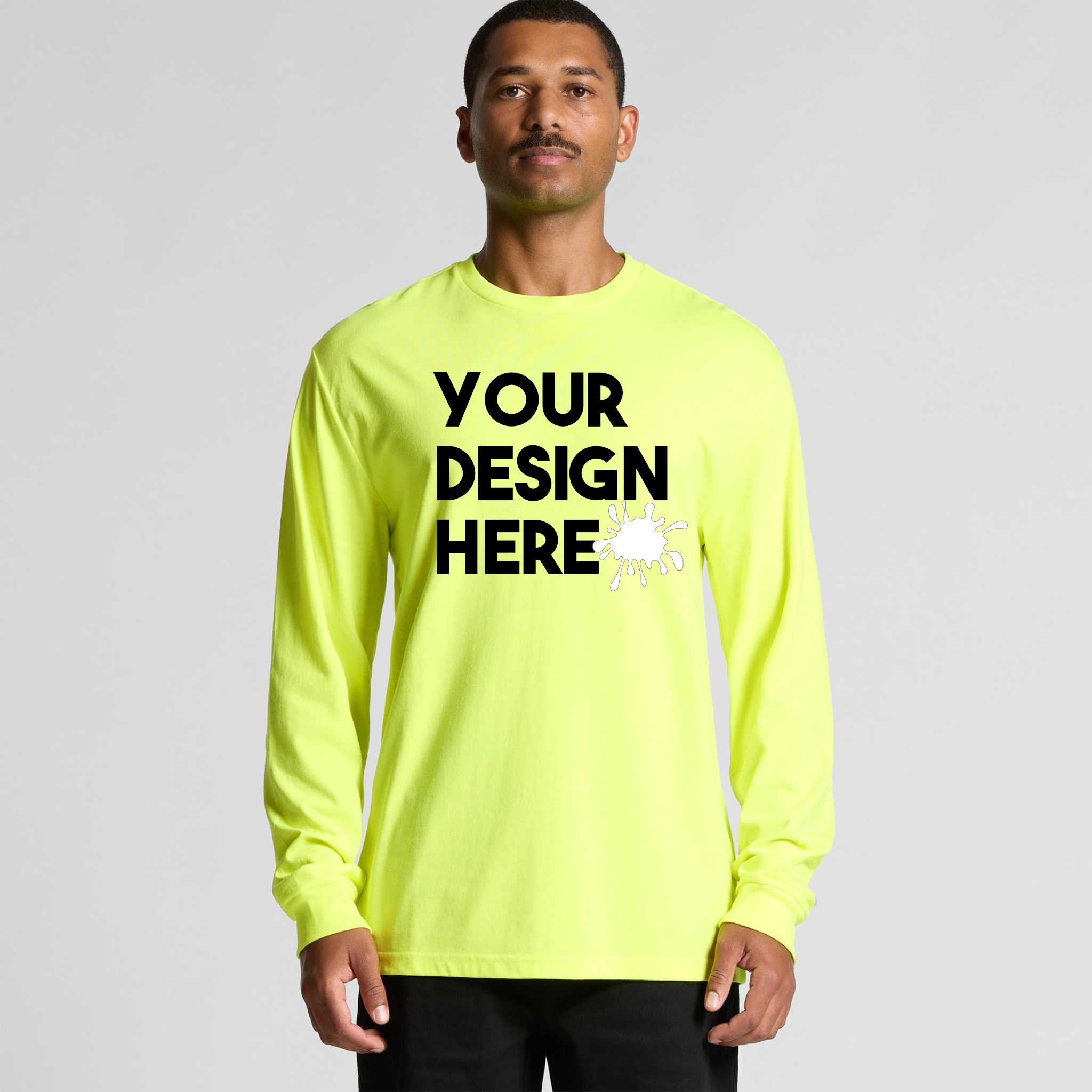 CUSTOM CONSTRUCTION LONG SLEEVE T SHIRT