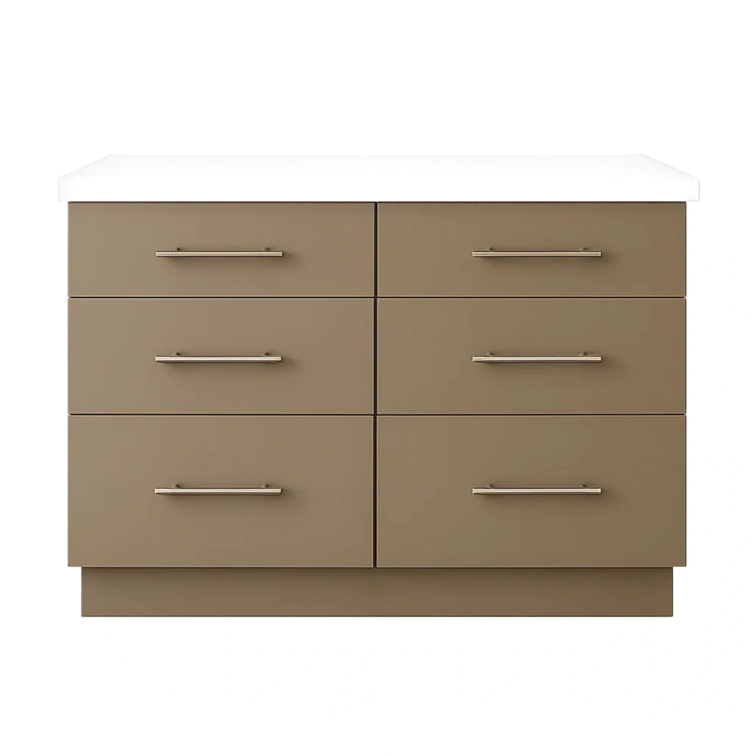 Îlot de cuisine au design moderne, en bois beige, avec 6 tiroirs, autoportant, dimensions 120 x 60 x 85 cm, pour le rangement de la cuisine - zCJlxMa1rbj9