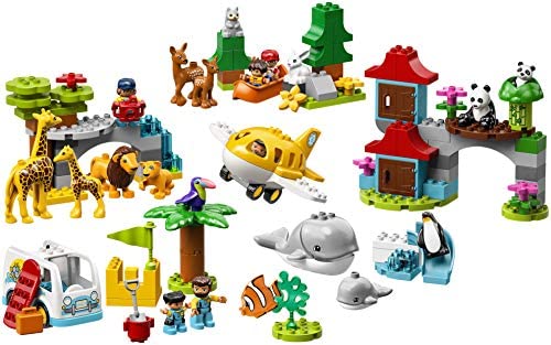 LEGO DUPLO City Les animaux du monde 10907, ensemble de construction exclusif (121 pièces)