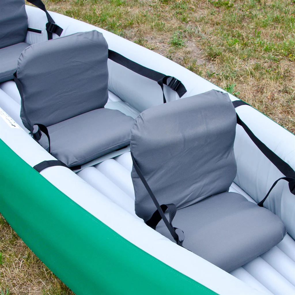 Kayak/canoë gonflable Sevylor Adventure Plus 2025, dimensions approximatives : 368 x 86 cm