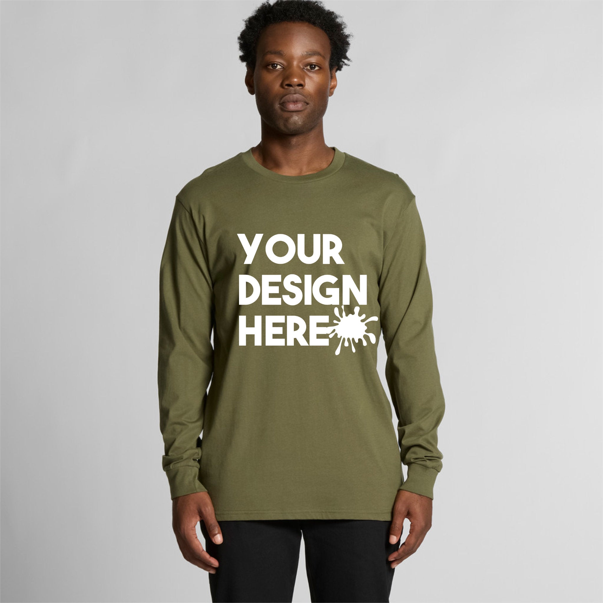 MENS CUSTOM LONG SLEEVE T SHIRT