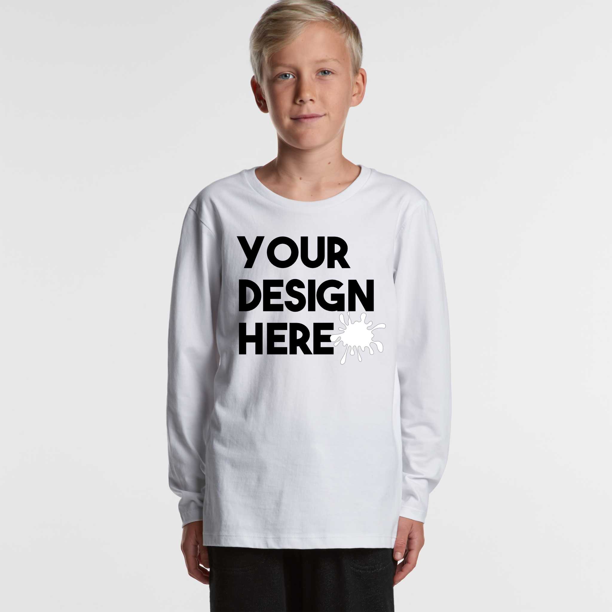 KIDS CUSTOM LONG SLEEVE T SHIRTS