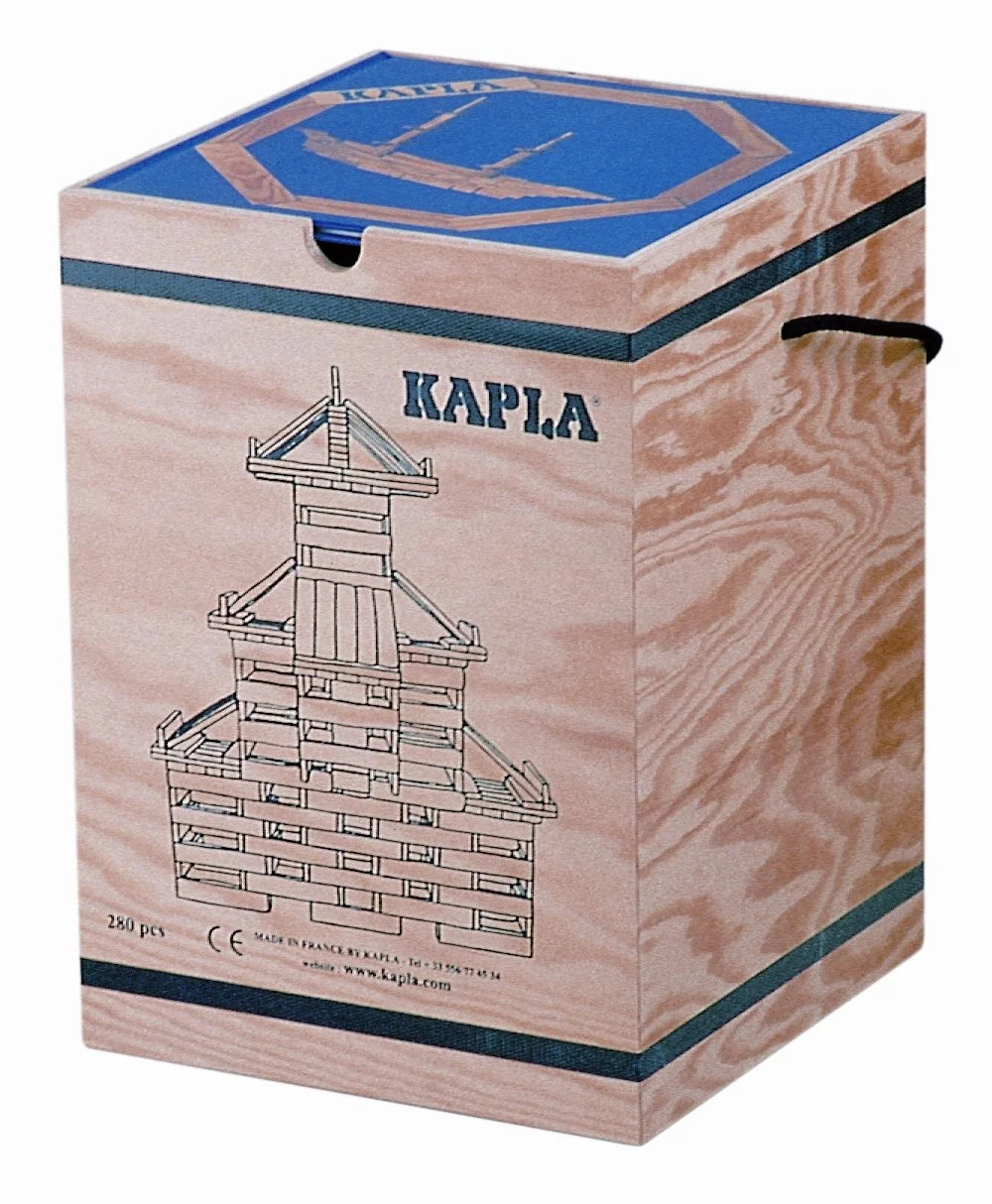 KAPLA Ensemble de 280 blocs de construction avec animaux avancés et livre d'architecture en rouge