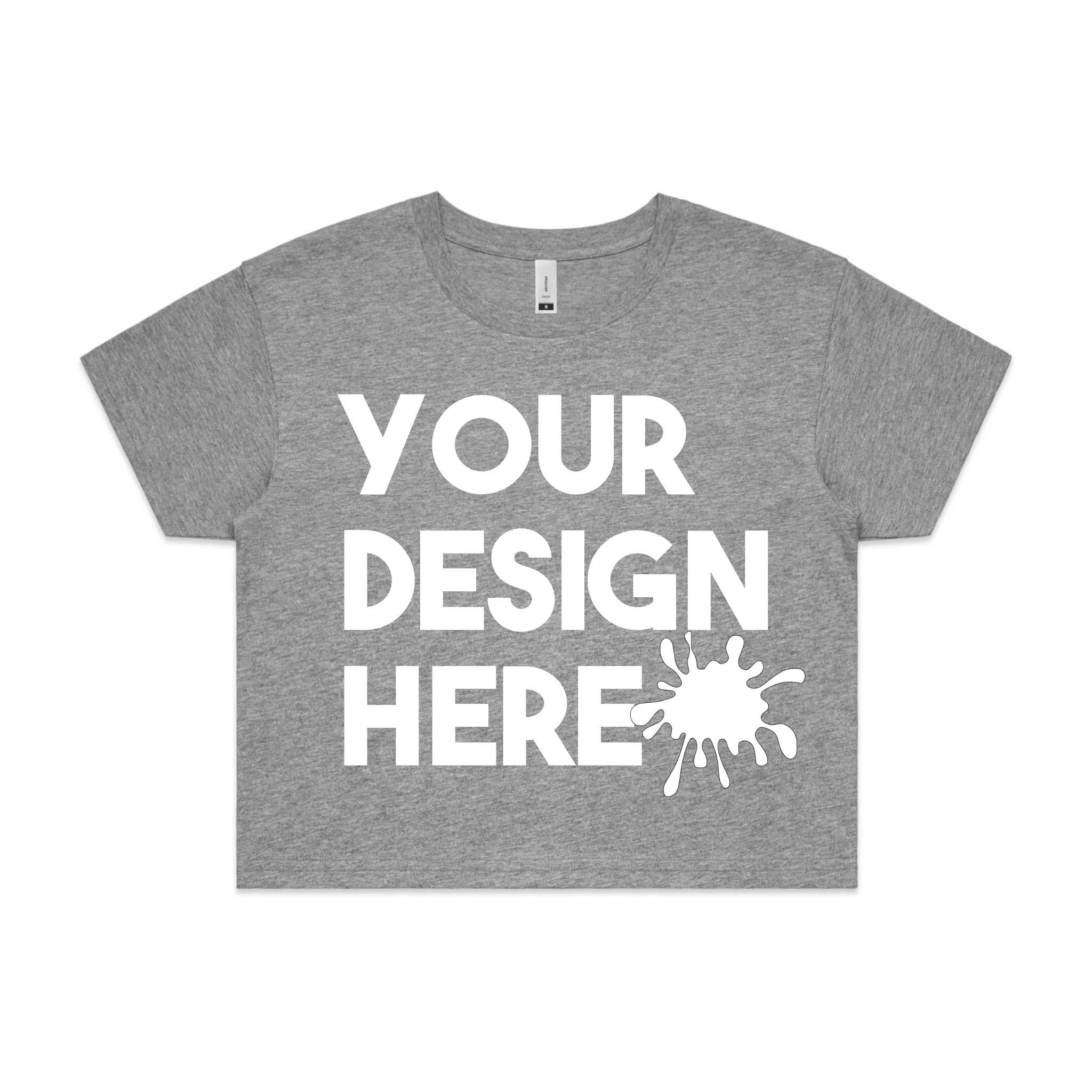 WOMENS CROPPED CUSTOM T SHIRT