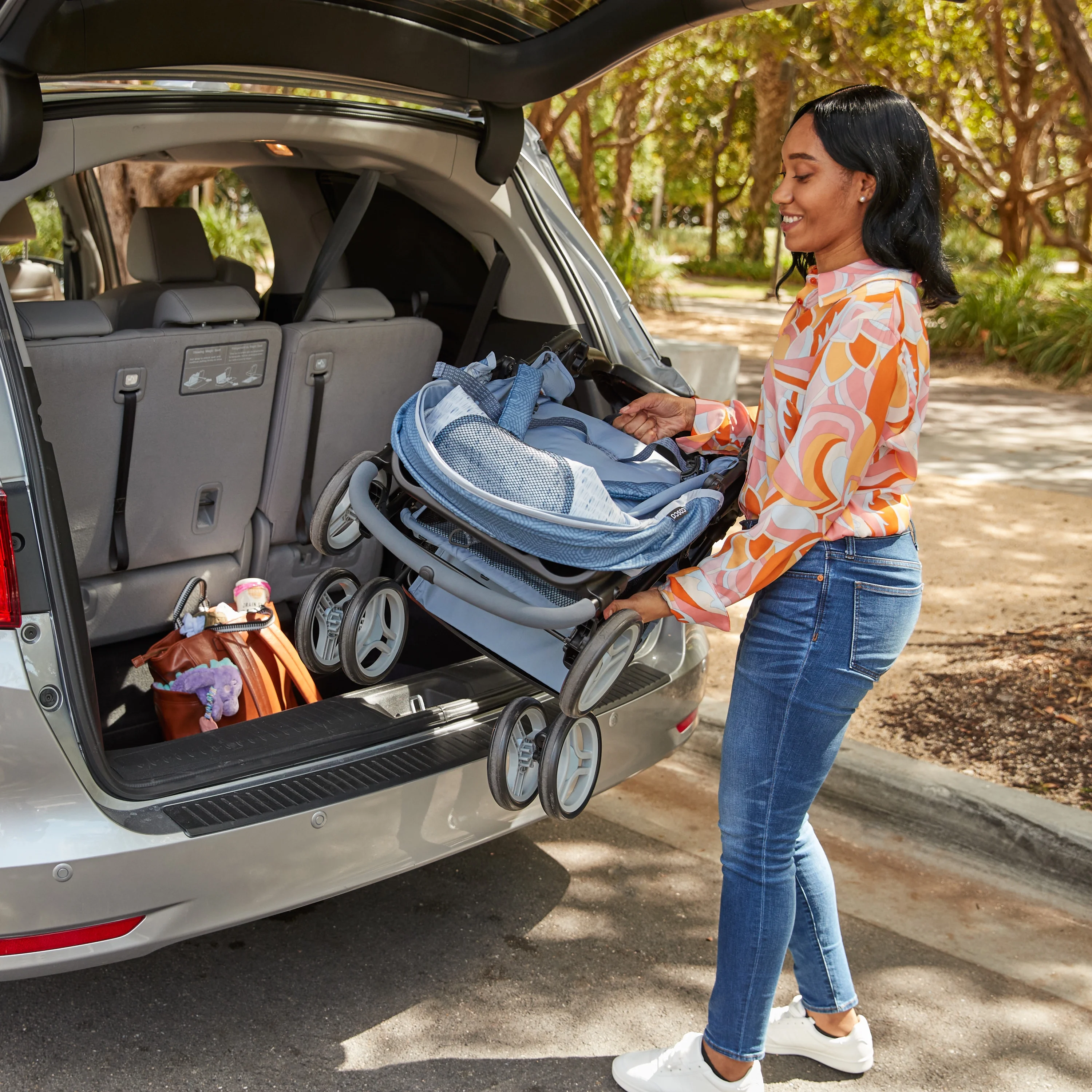 2025 Cosco Kids Lift & Stroll DX rejsesystem. Grå pile. Til småbørn. Unisex