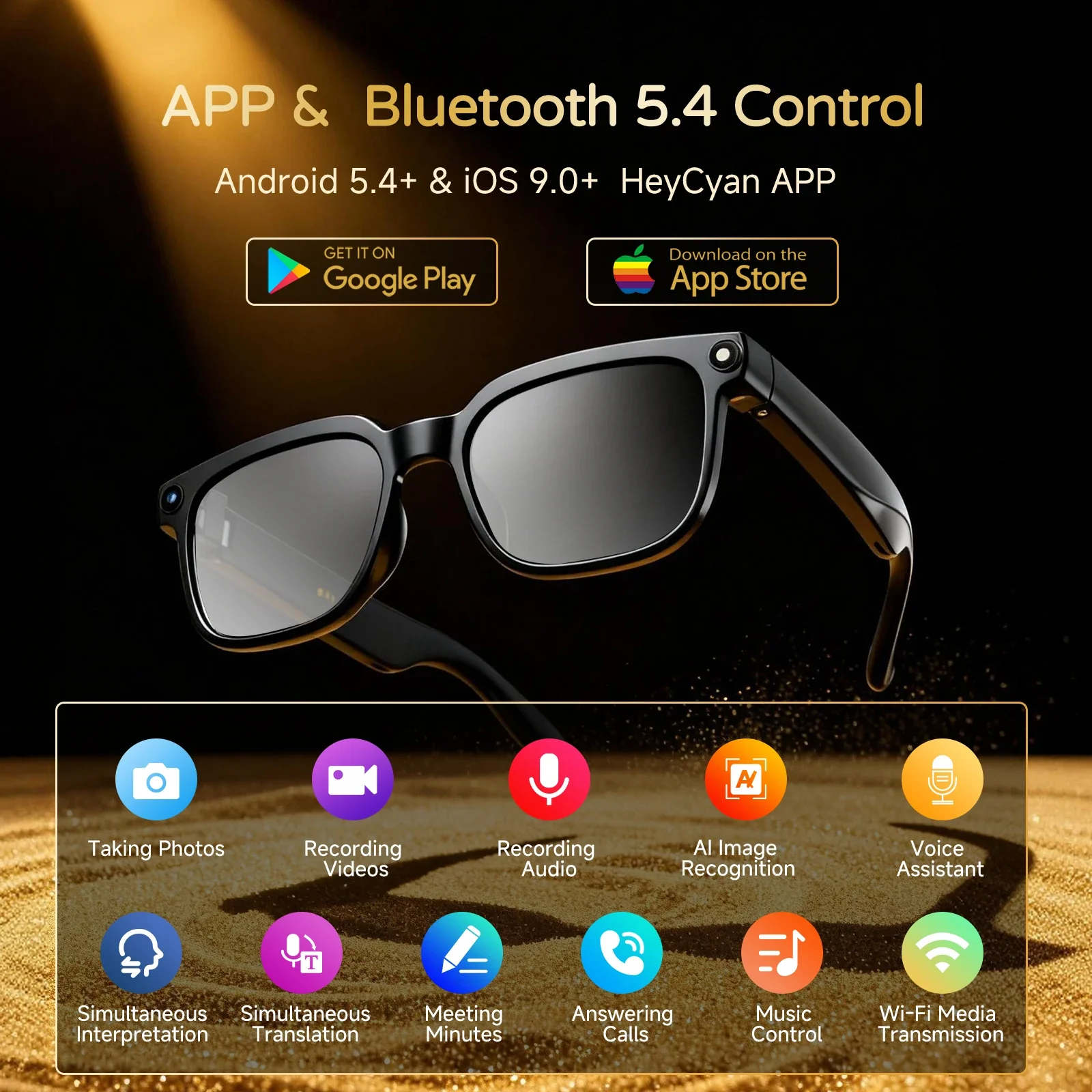 KPEP AI Smart Glasses with 4K Camera
