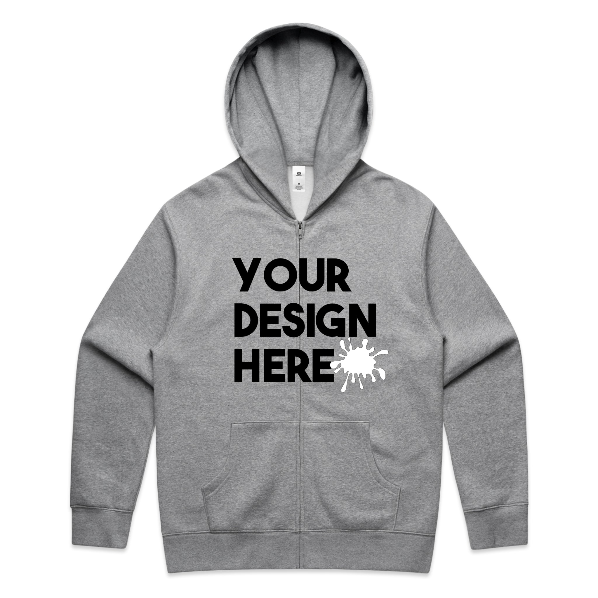 MENS ZIP UP CUSTOM HOODIE