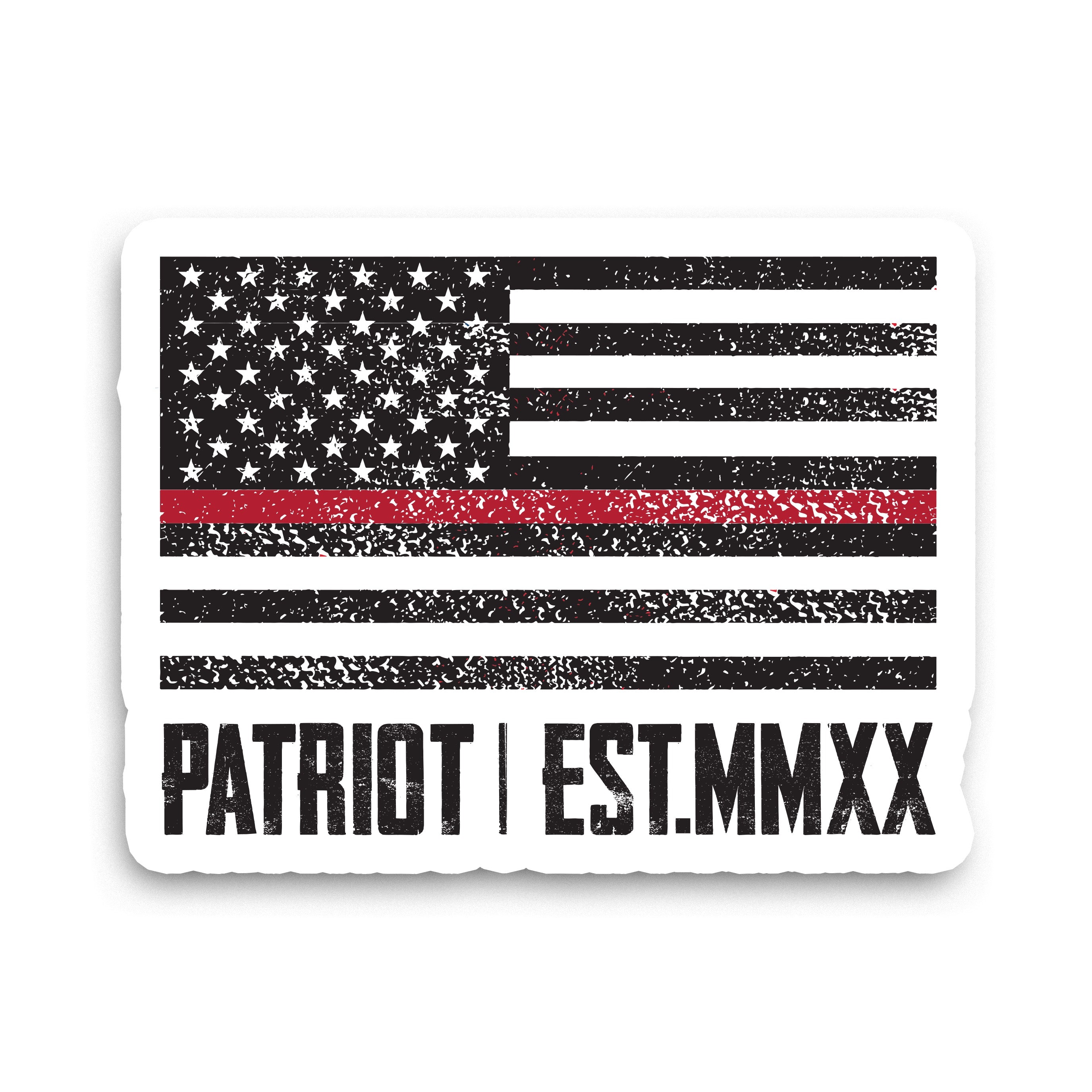 Thin Red Line Patriot Sticker