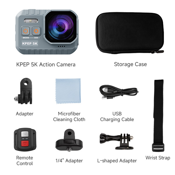 KPEP Real 5K Action Camera, 1/2.86