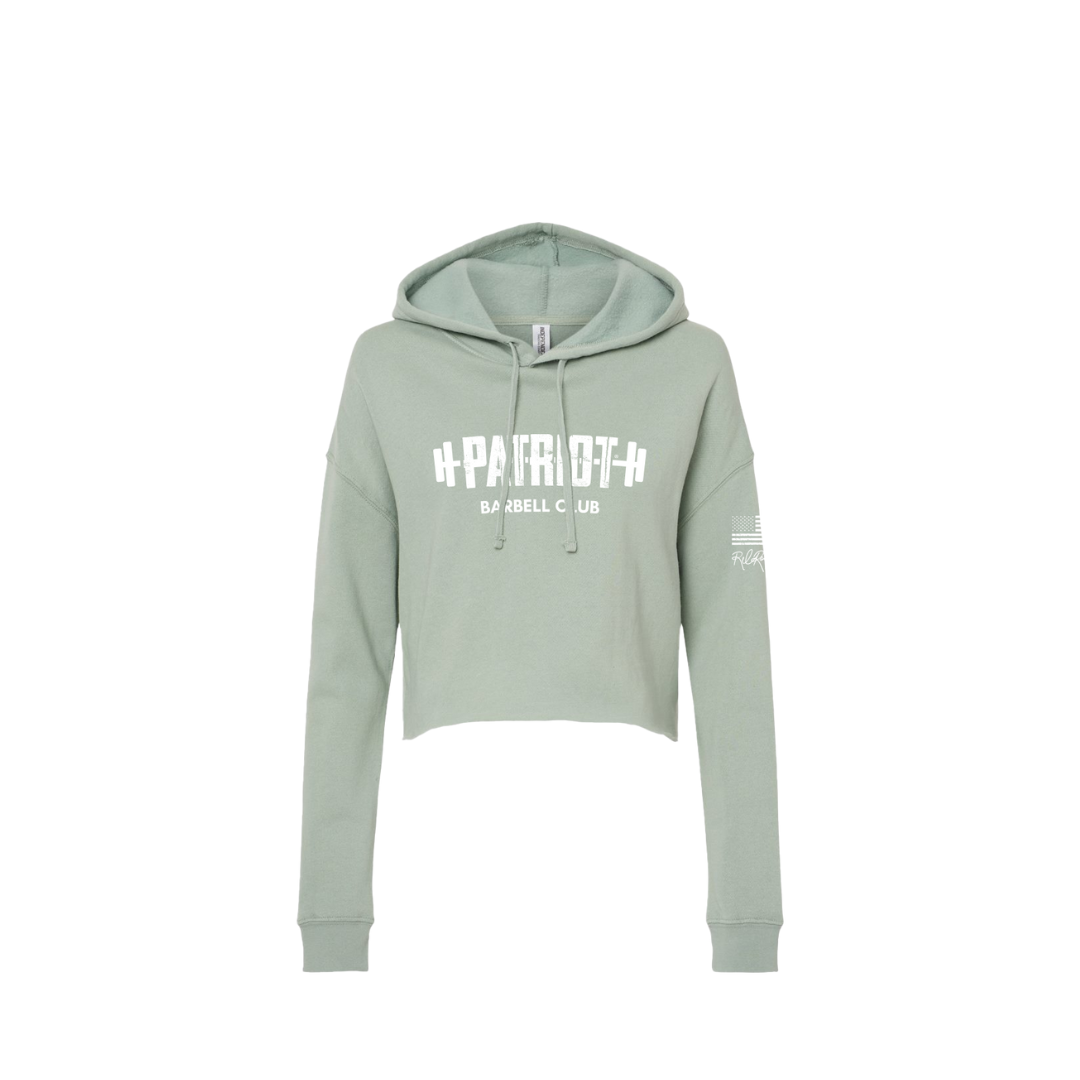 Rebecca's Patriot Barbell Club Cropped Hoodie