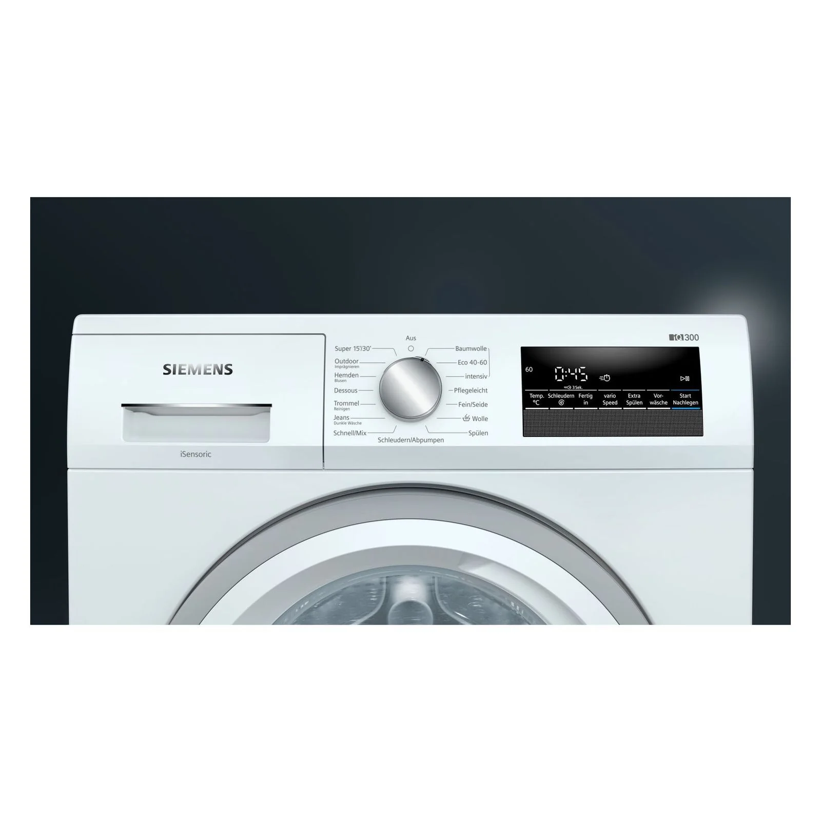 Siemens iQ300 WM14NK98, Baujahr 2025, 8 kg Frontlader-Waschmaschine. 1400 U/min. Weiß.