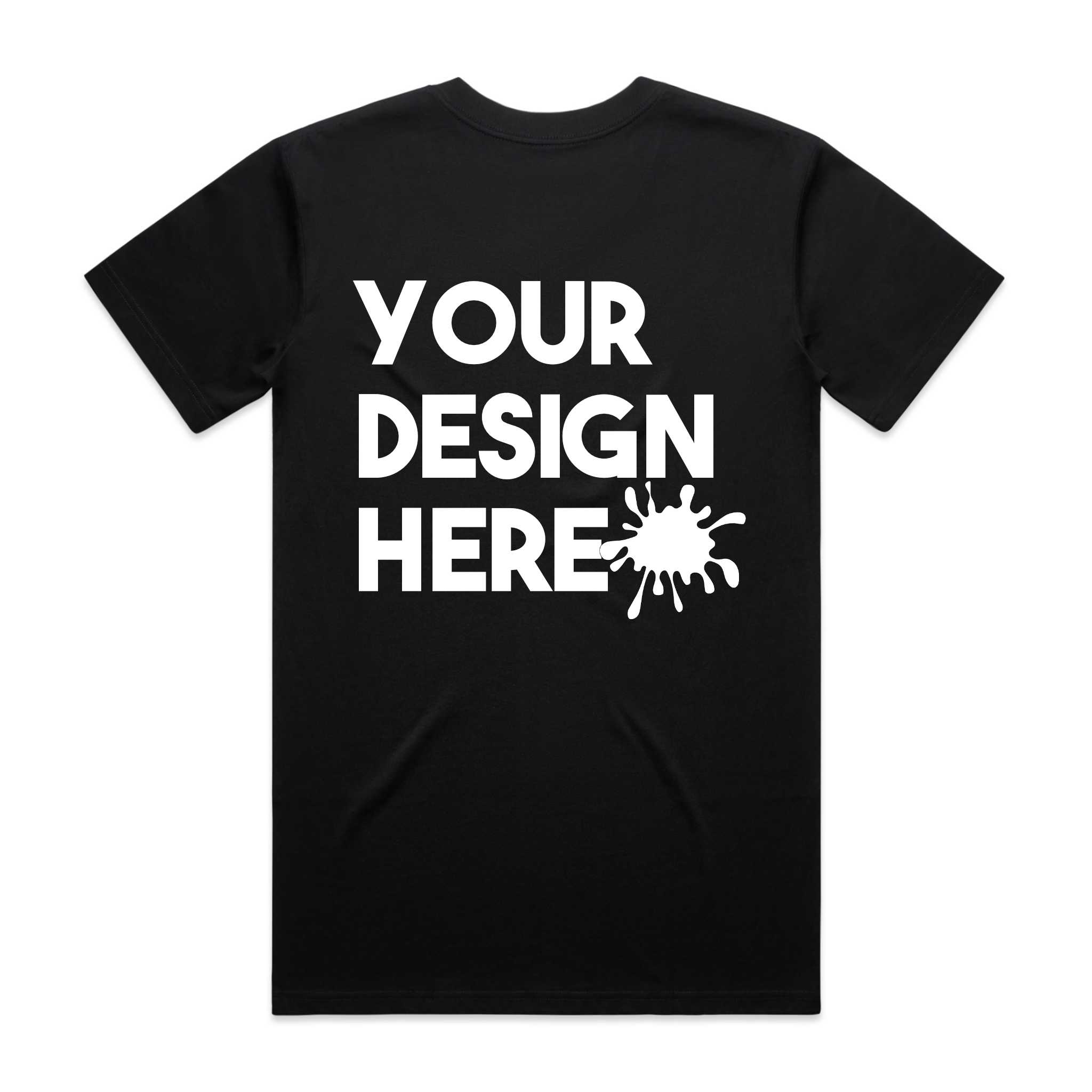 MENS V NECK CUSTOM T SHIRT