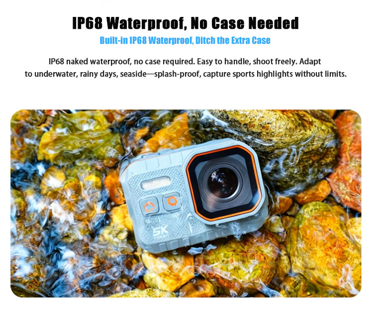 KPEP Real 5K Action Camera, 1/2.86