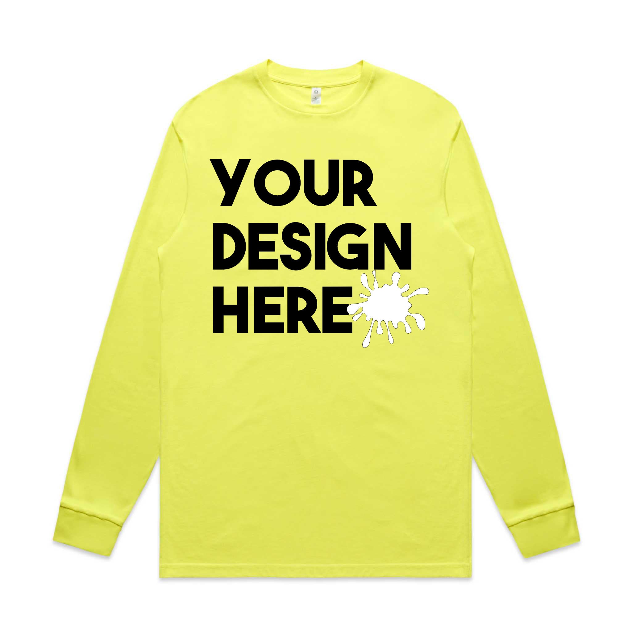 CUSTOM CONSTRUCTION LONG SLEEVE T SHIRT