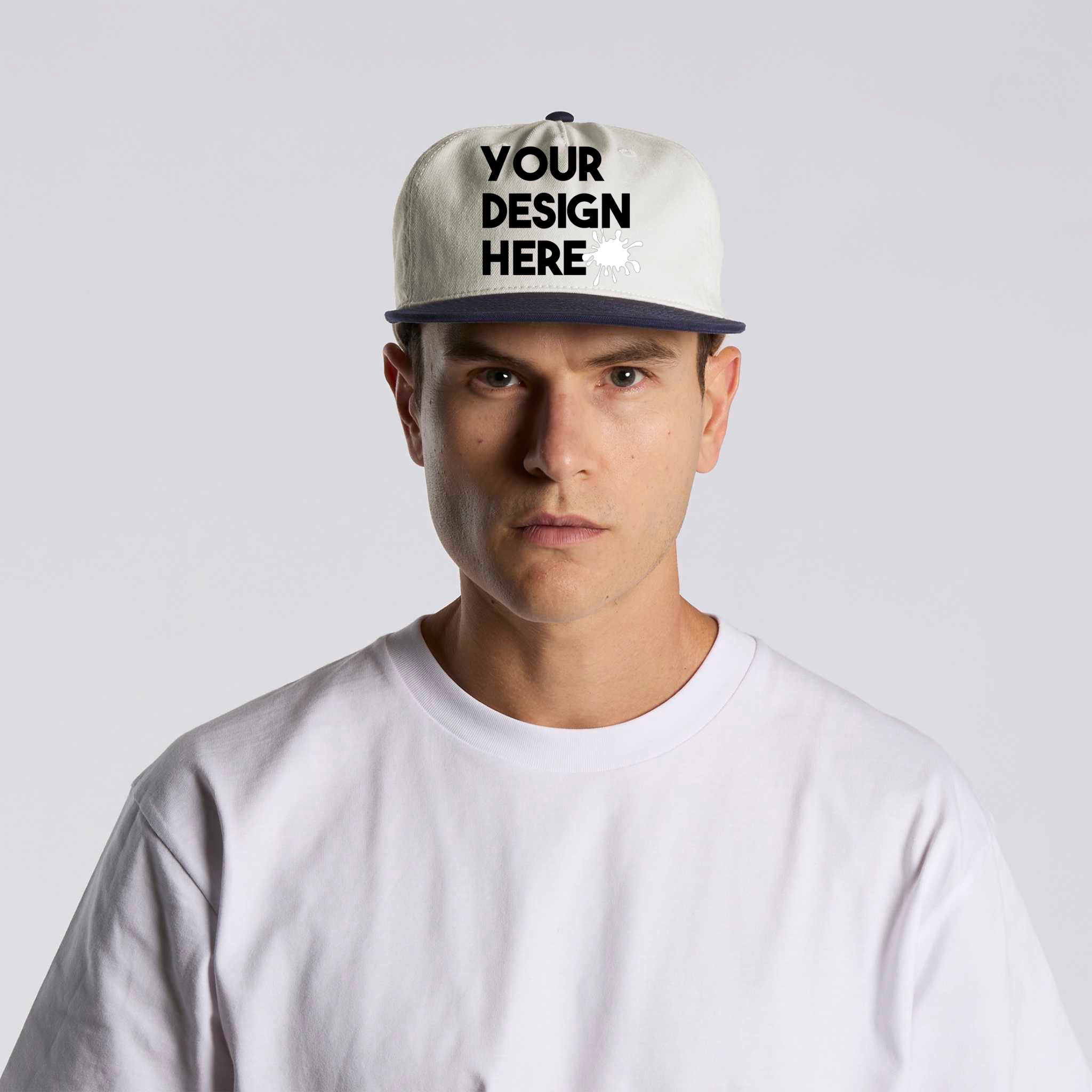 CUSTOM TWO TONE 5 PANEL HATS