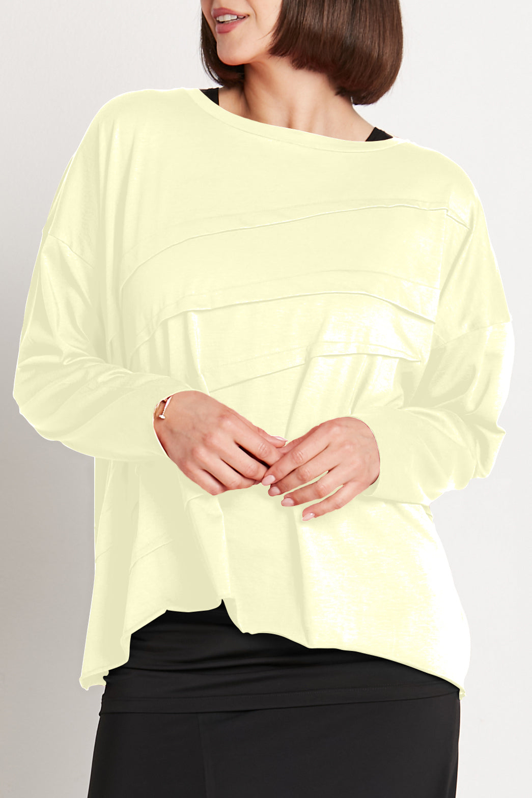 Pima Cotton Tucked Luxury Boxy Tee