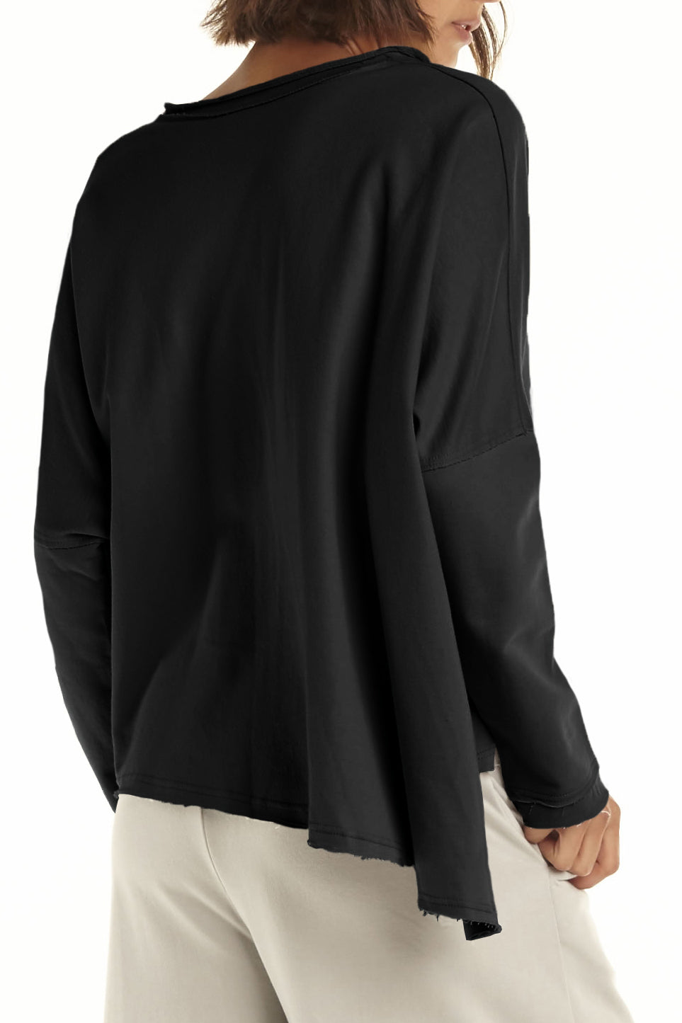 French Terry Double Angle V-Tee