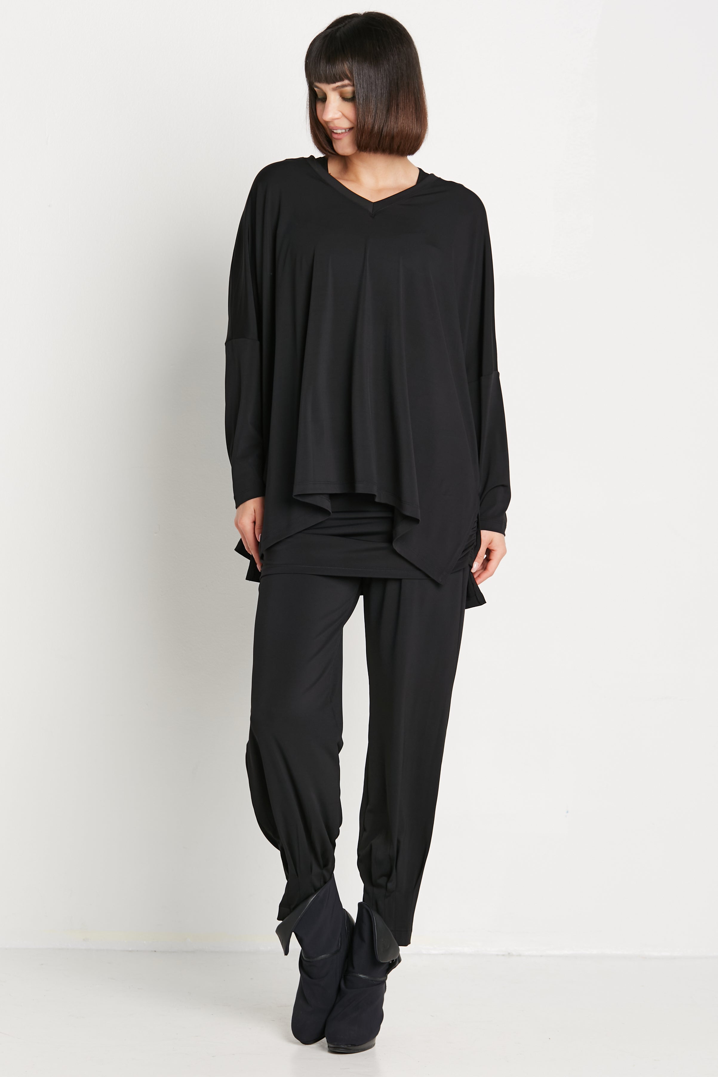 Matte Jersey Nu V Top