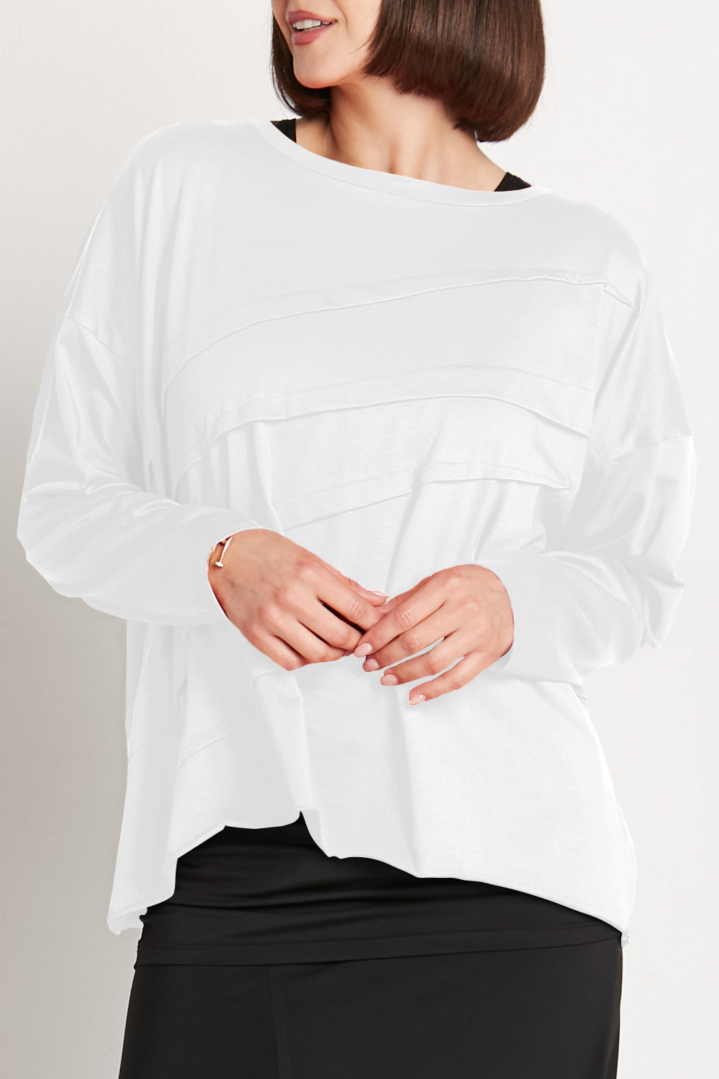 Pima Cotton Tucked Luxury Boxy T