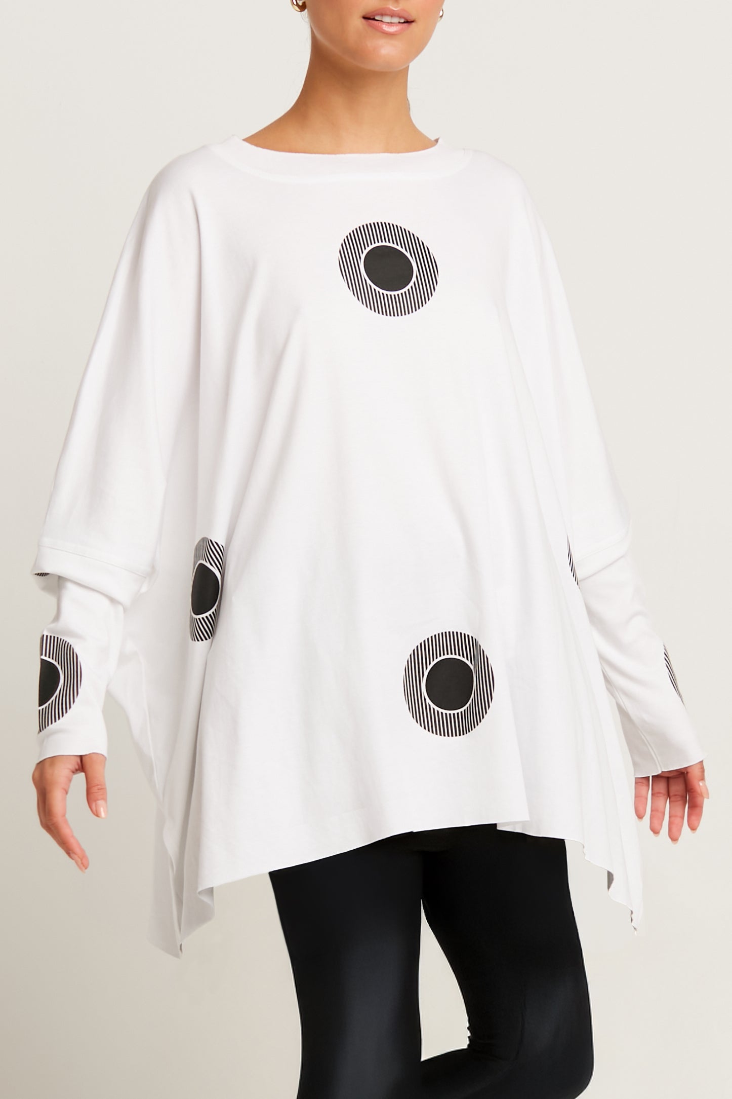 Pima Cotton Spotlight Oversized Crew Swing Tee