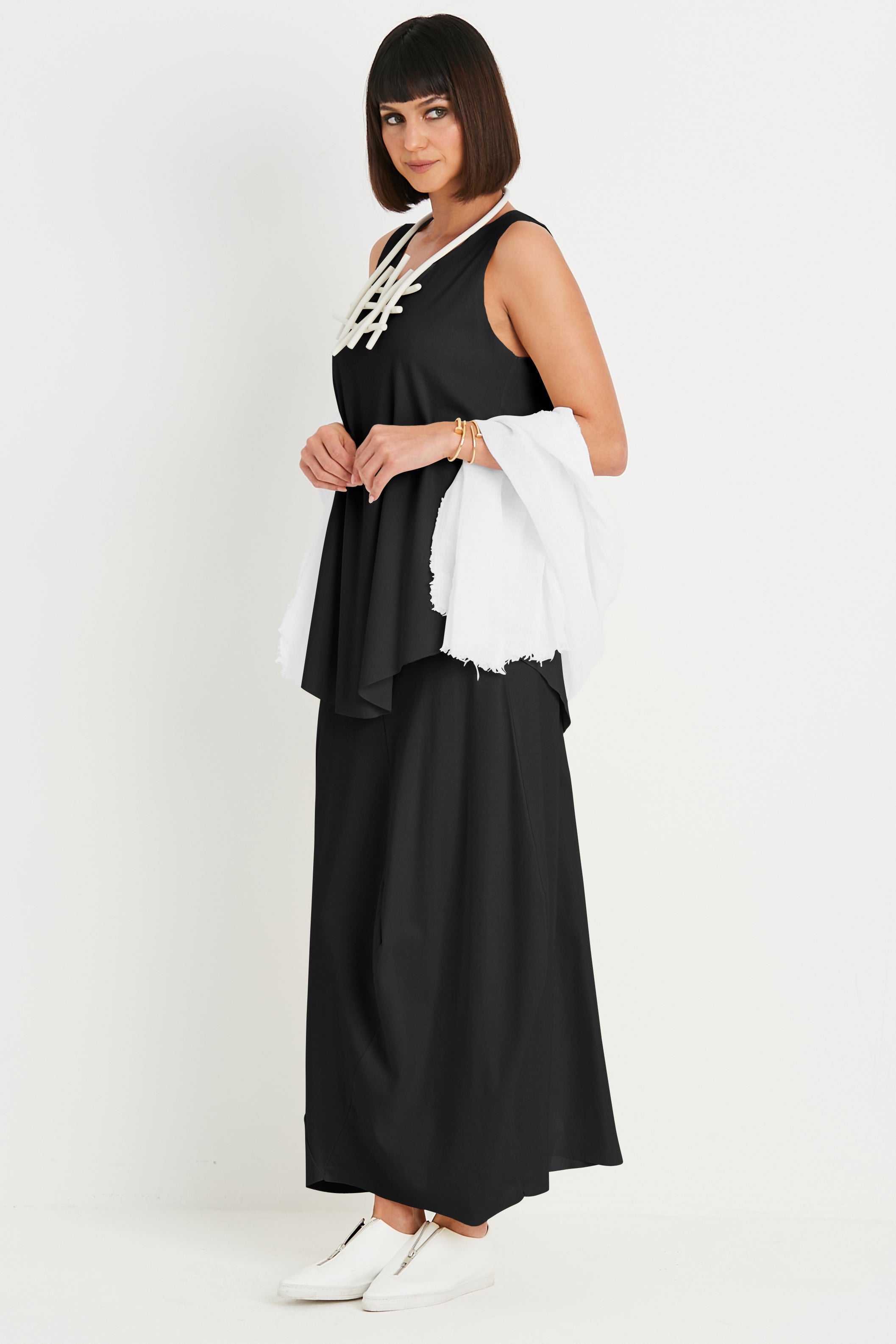 Pima Cotton Shirttail Tank