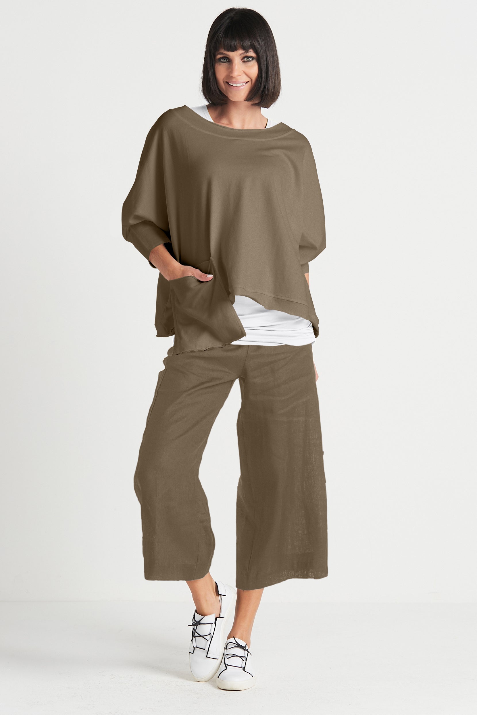 French Terry Drop Pocket Tee