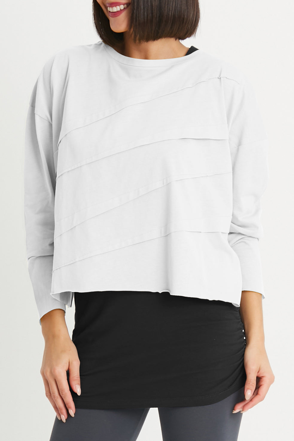Pima Cotton Mini Tucked T