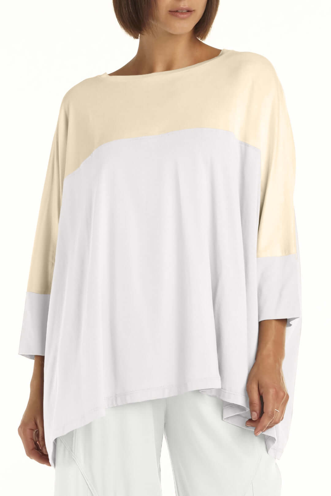 Pima Cotton Half & Half Tee