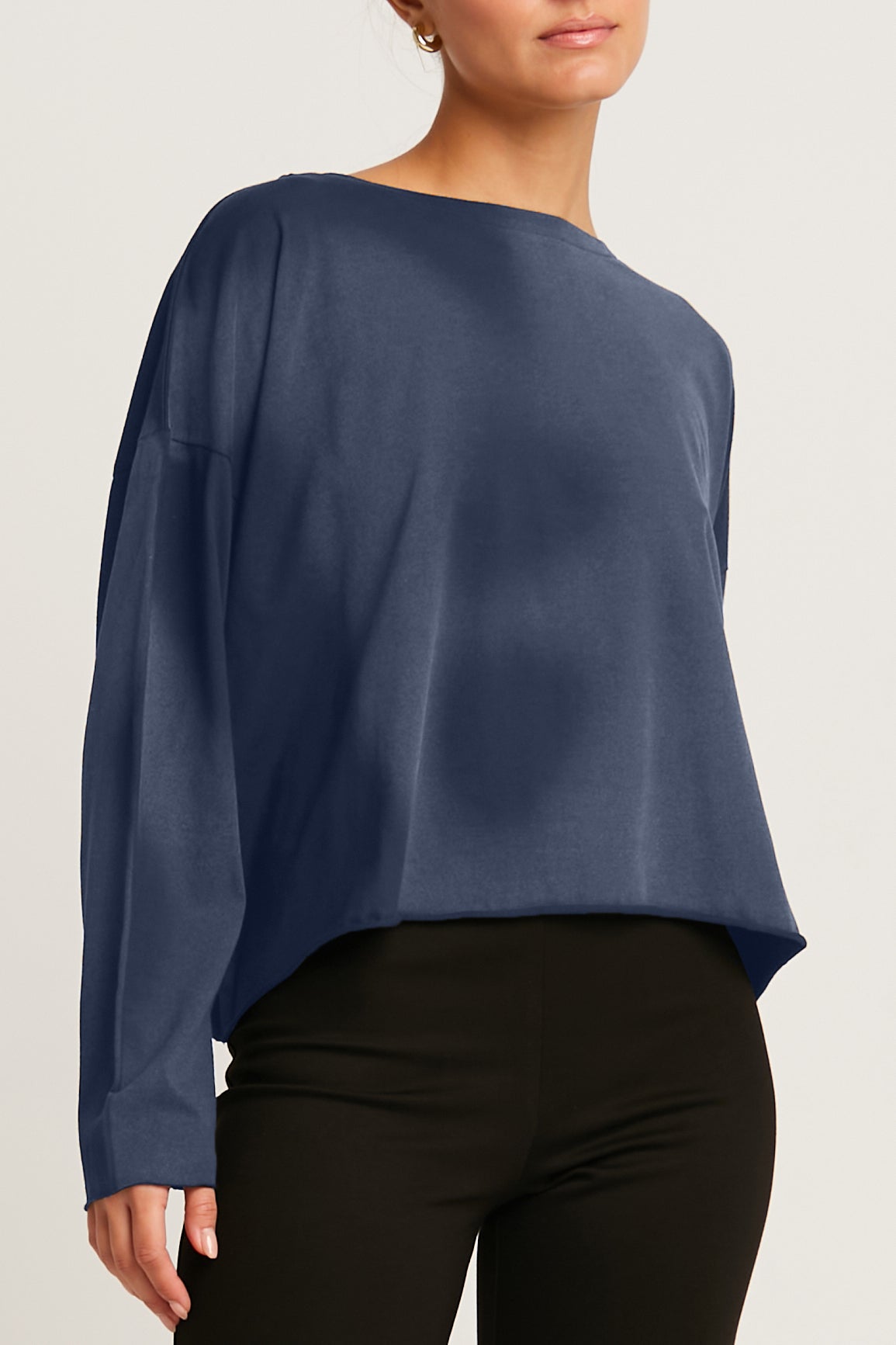 Pima Cotton Overdyed Mini Luxury Boxy T