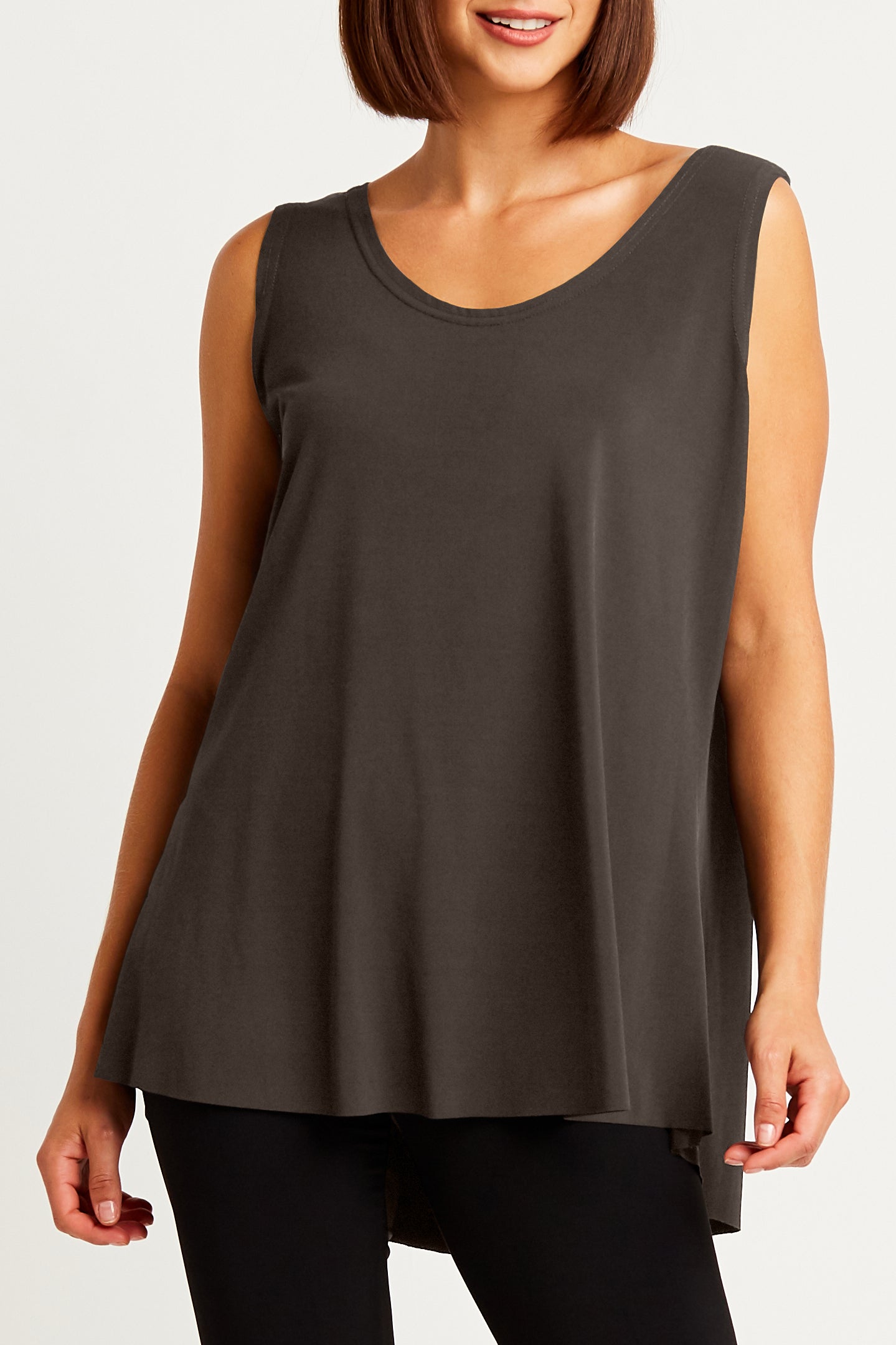 Matte Jersey Shirttail Tank