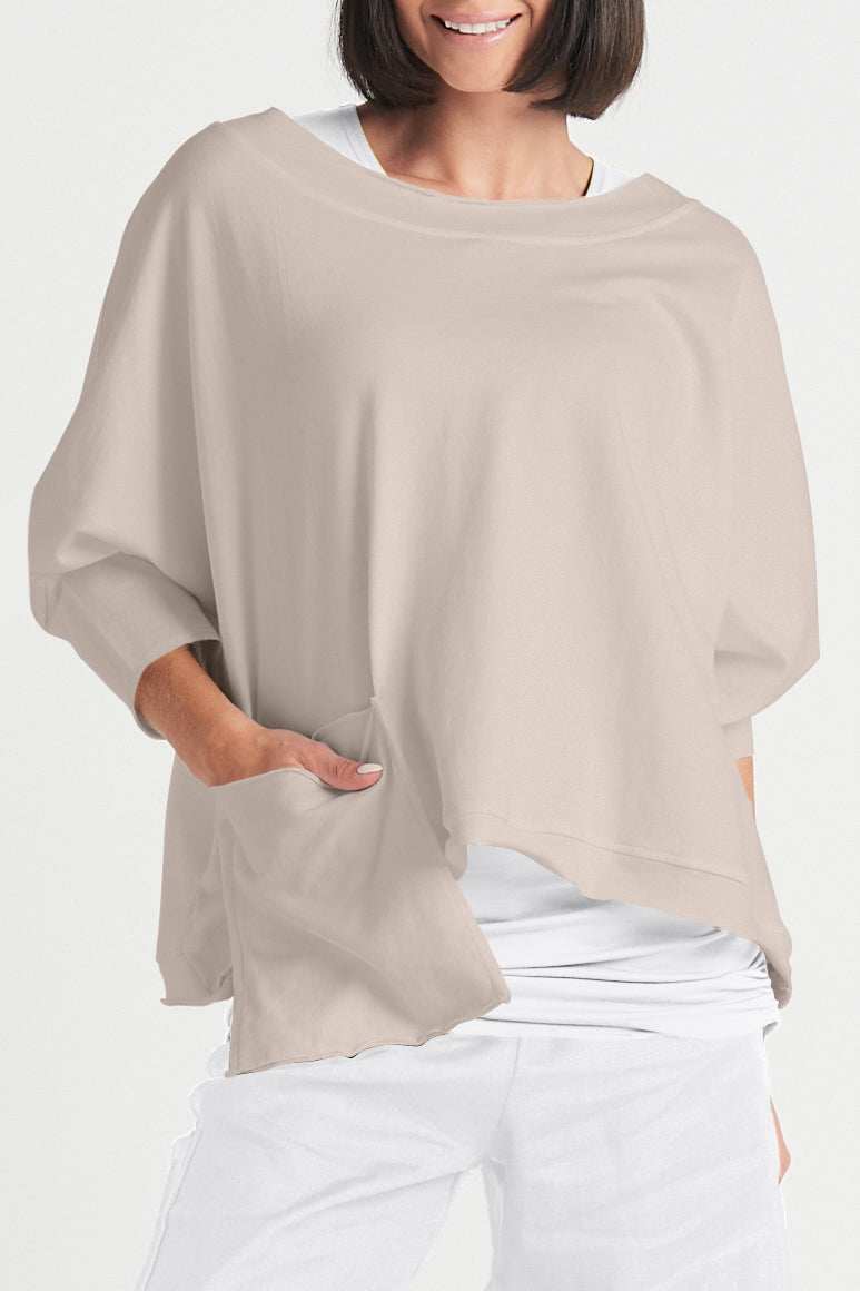 French Terry Drop Pocket Tee