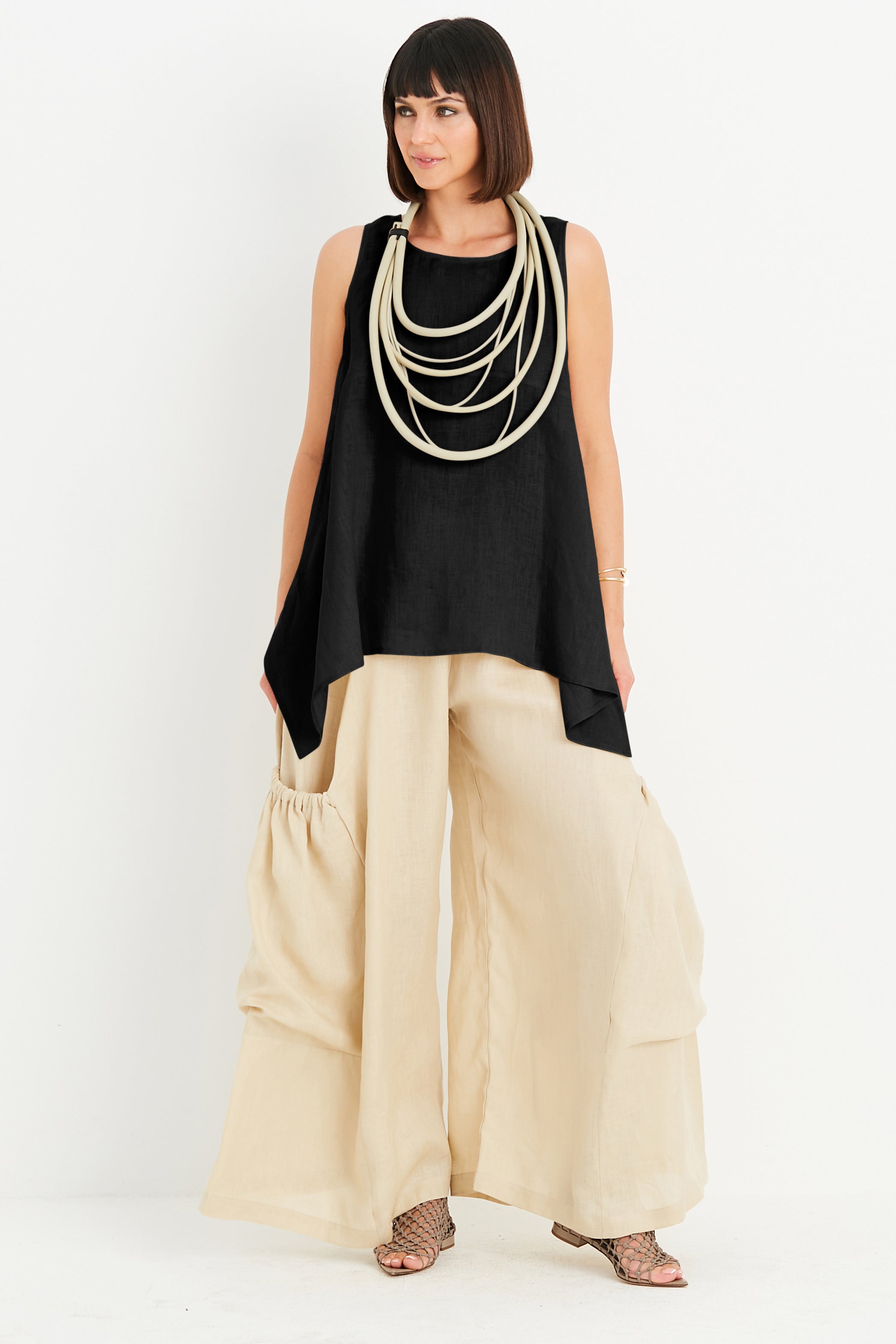 Handkerchief Linen Swing Tank