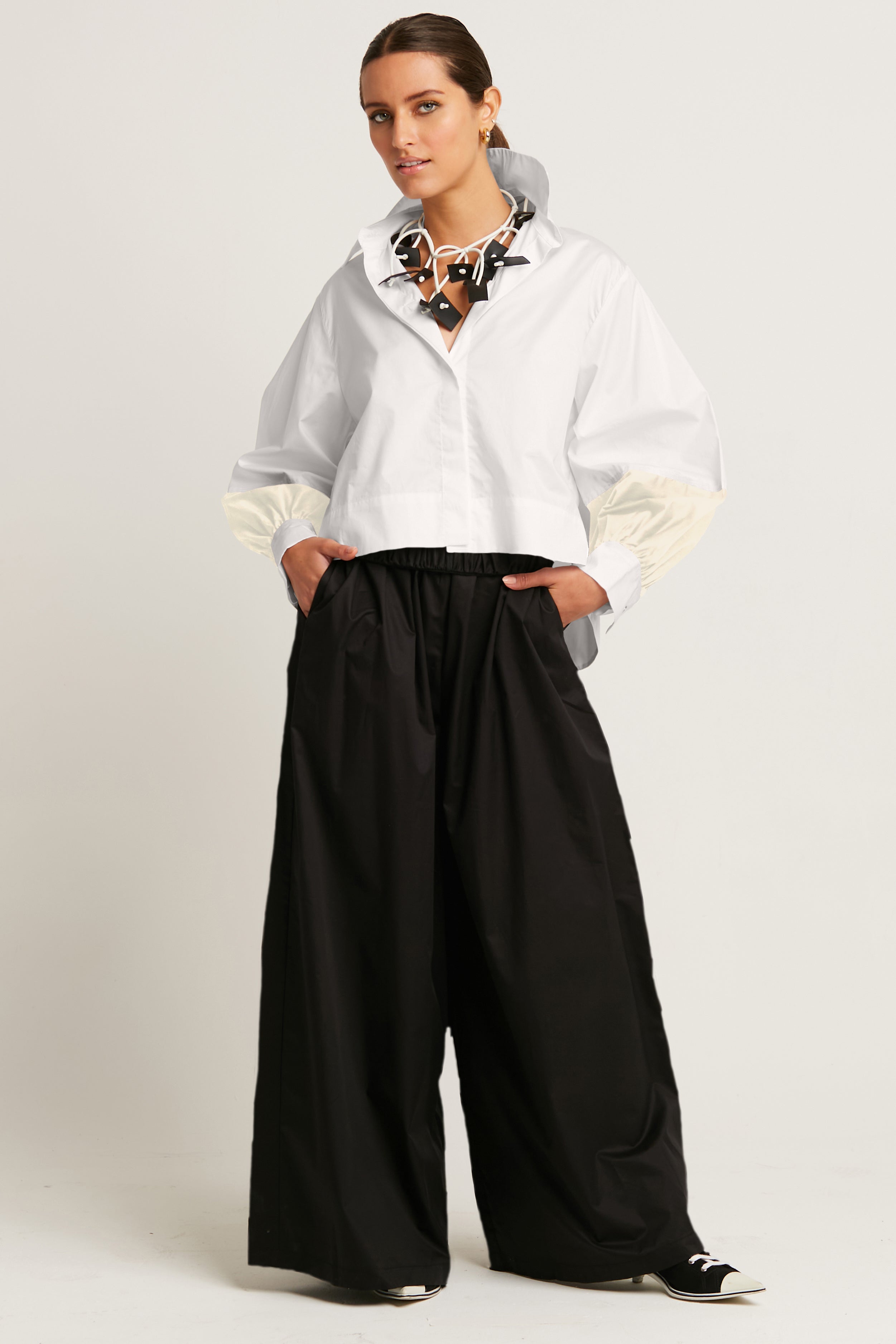 Cotton Puffy Sleeve Shirt