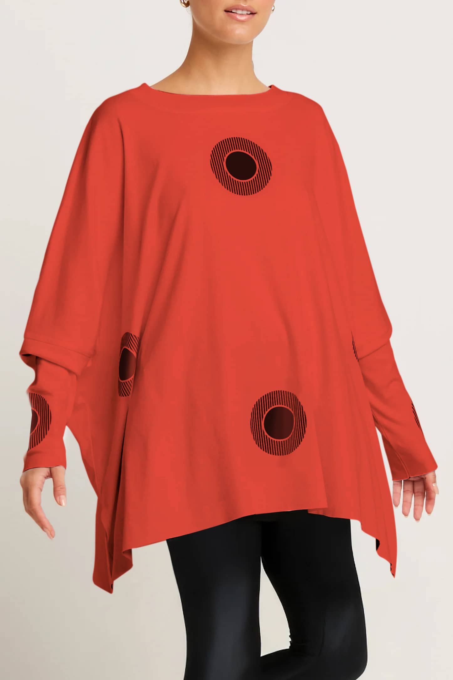 Pima Cotton Spotlight Oversized Crew Swing Tee