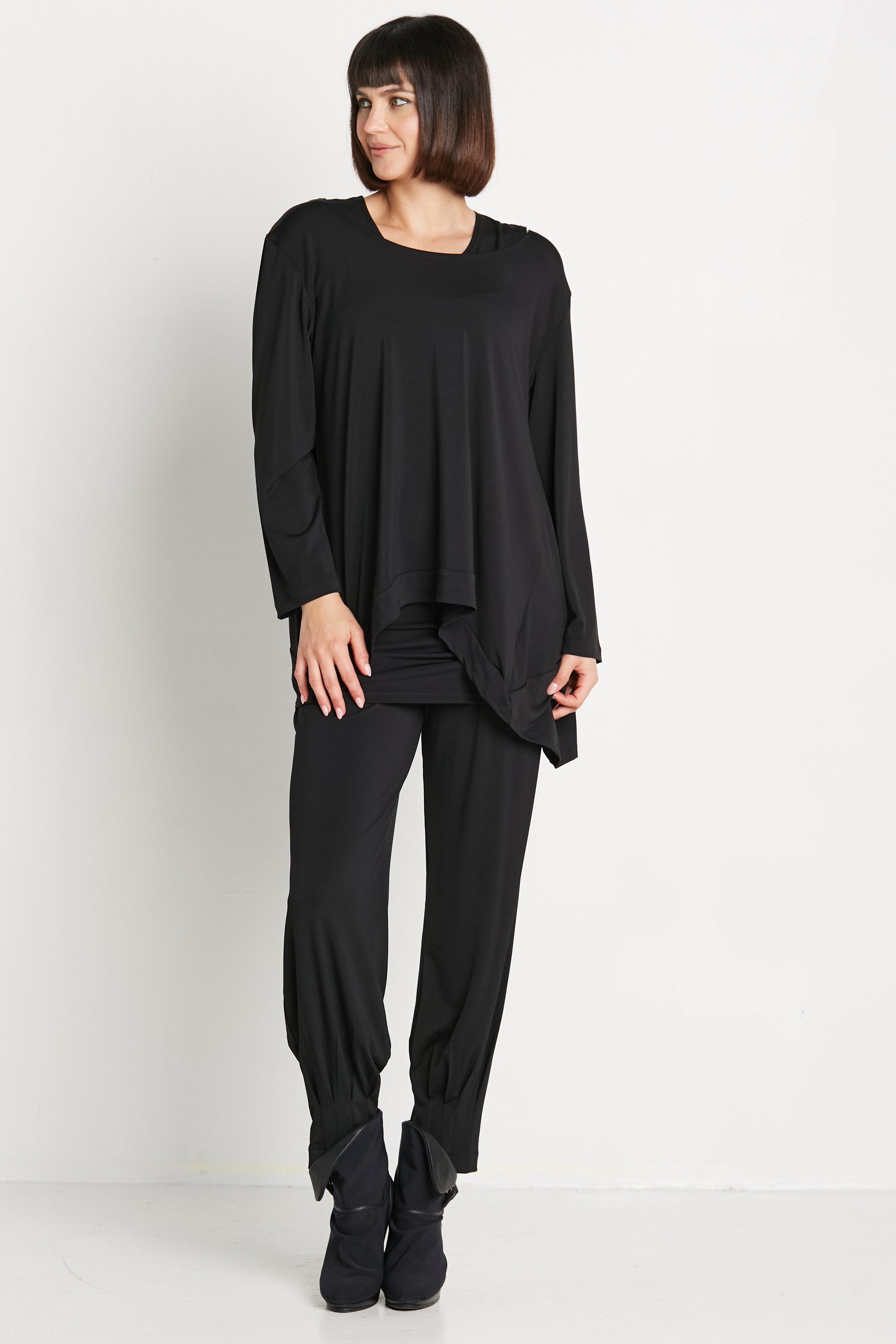 Matte Jersey Elegant Tunic