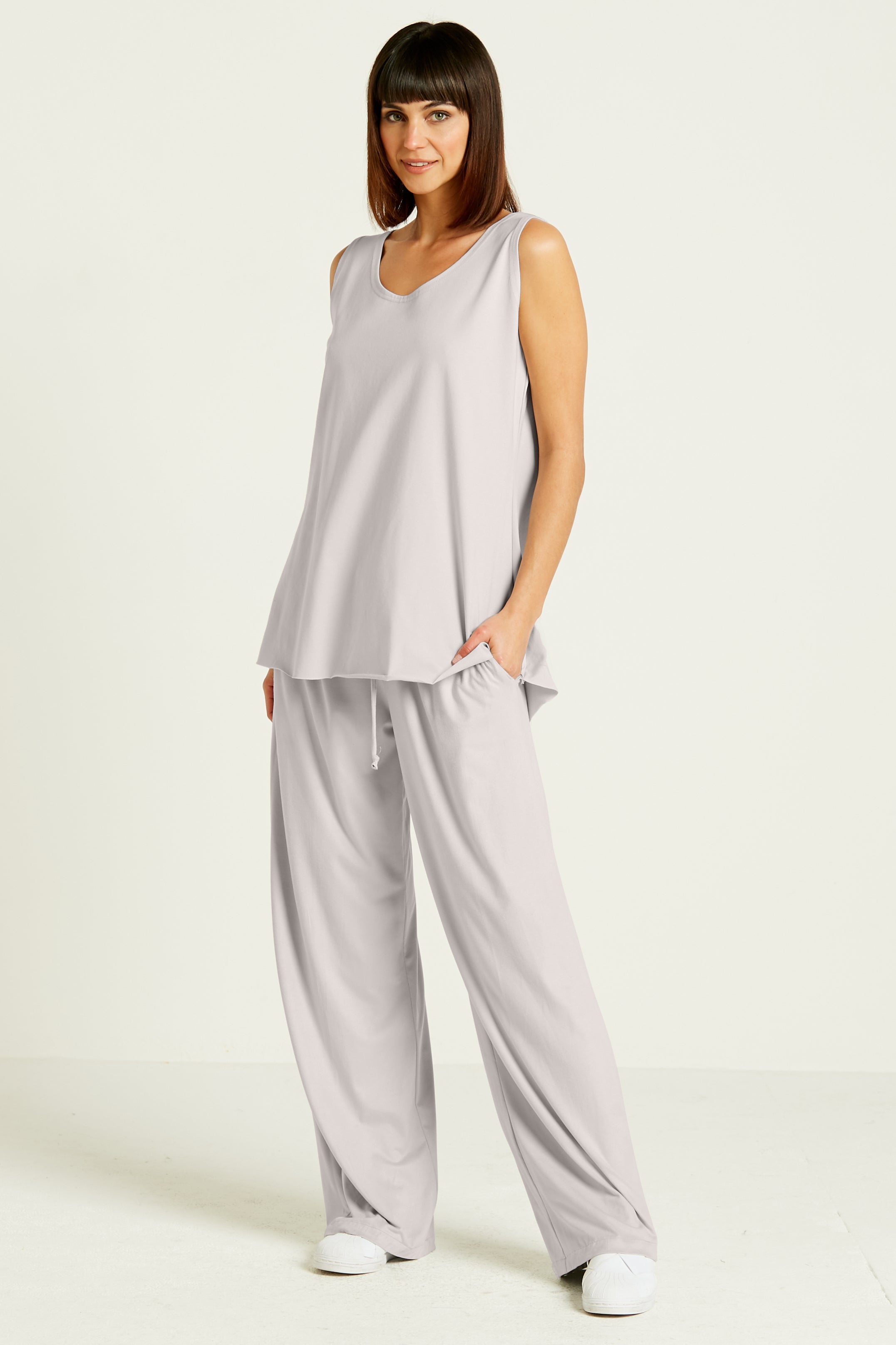 Cotton Lycra Shirttail Tank