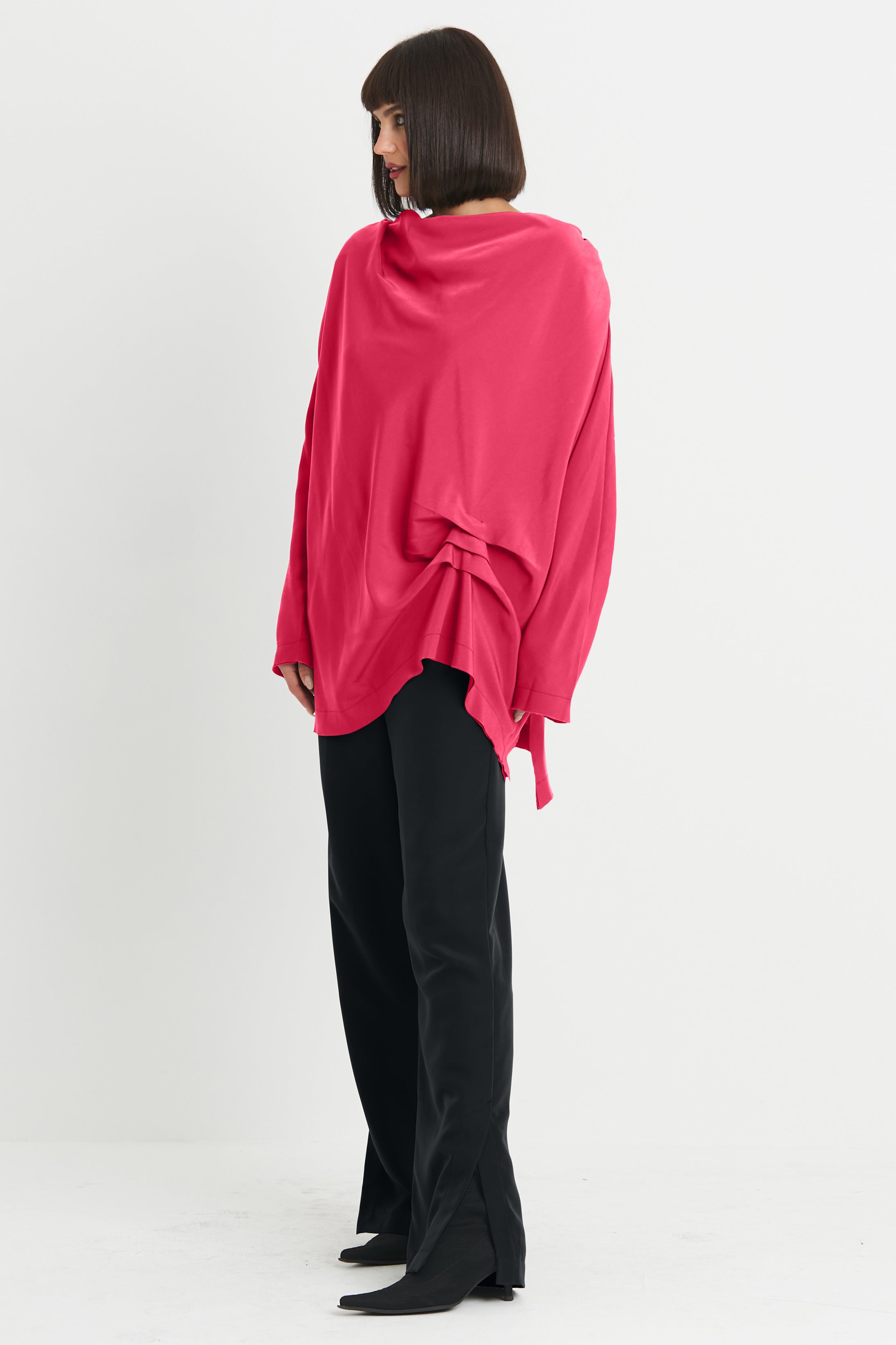 Peachskin Drape Tunic