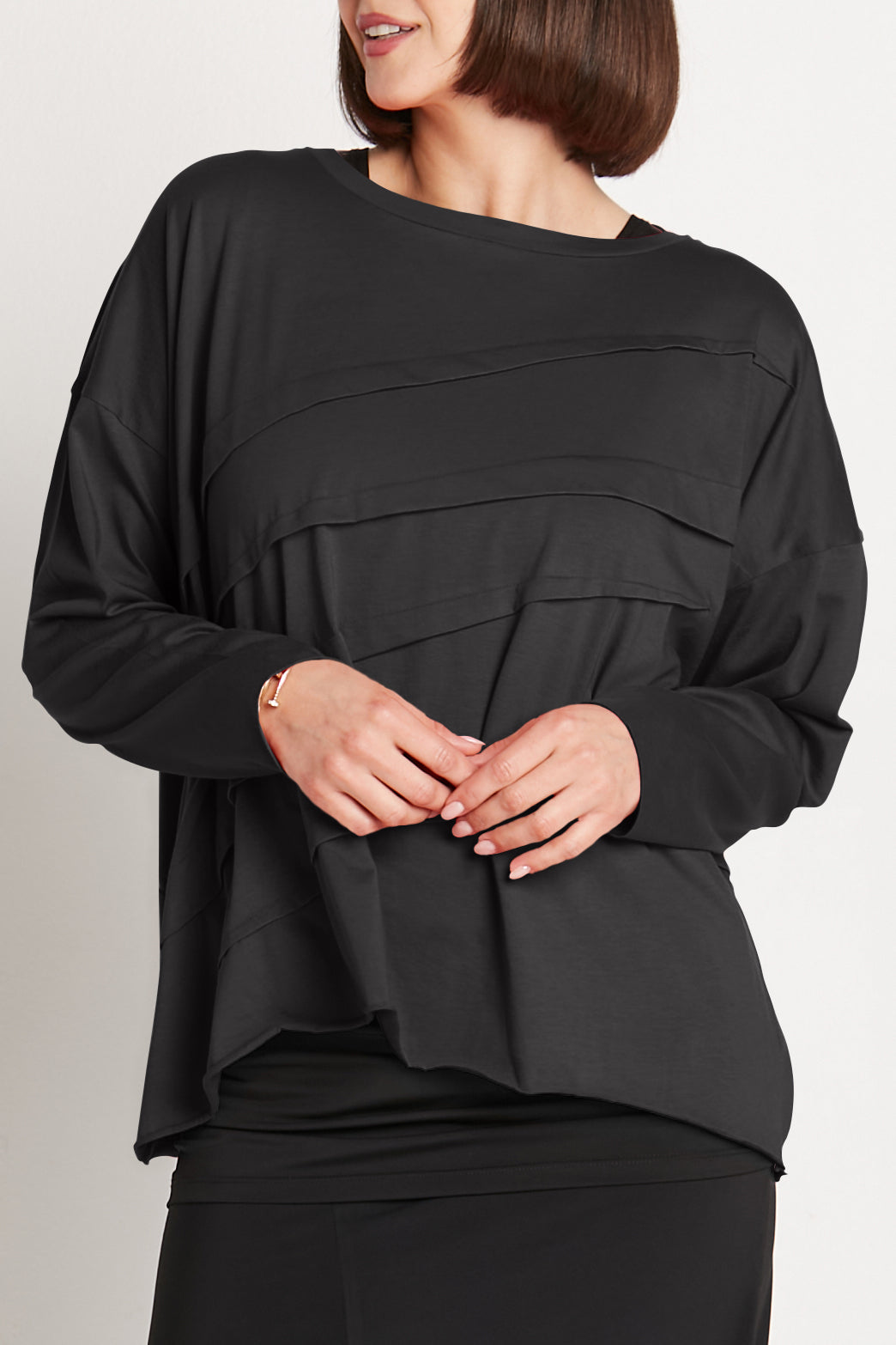 Pima Cotton Tucked Luxury Boxy T