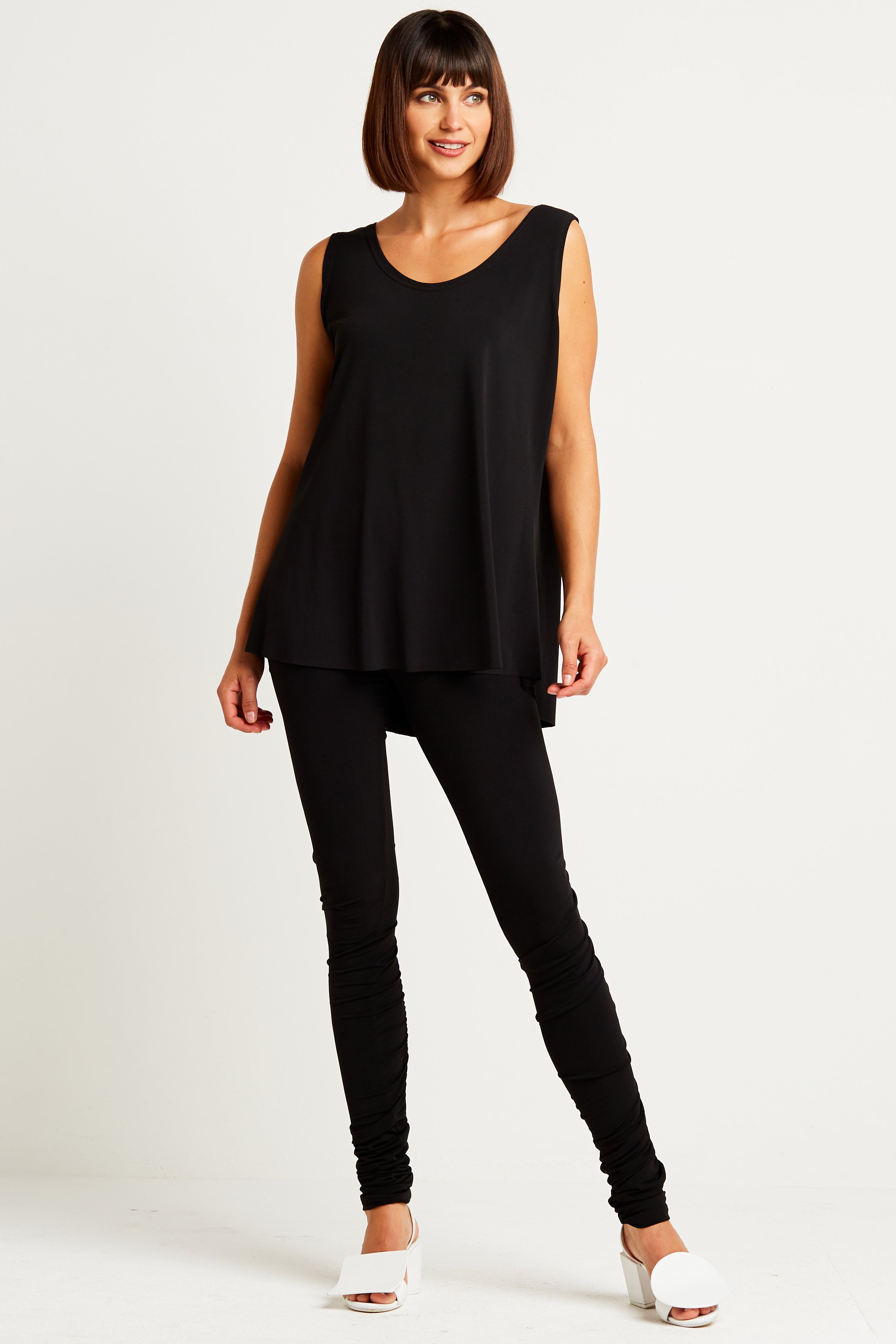 Matte Jersey Shirttail Tank