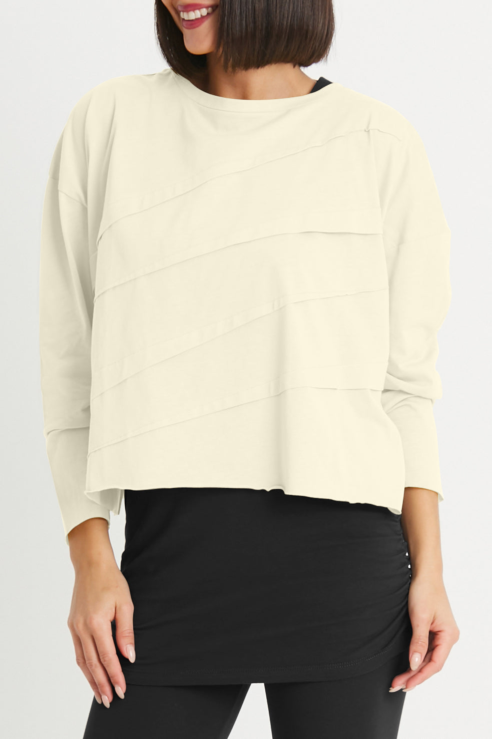 Pima Cotton Mini Tucked Tee