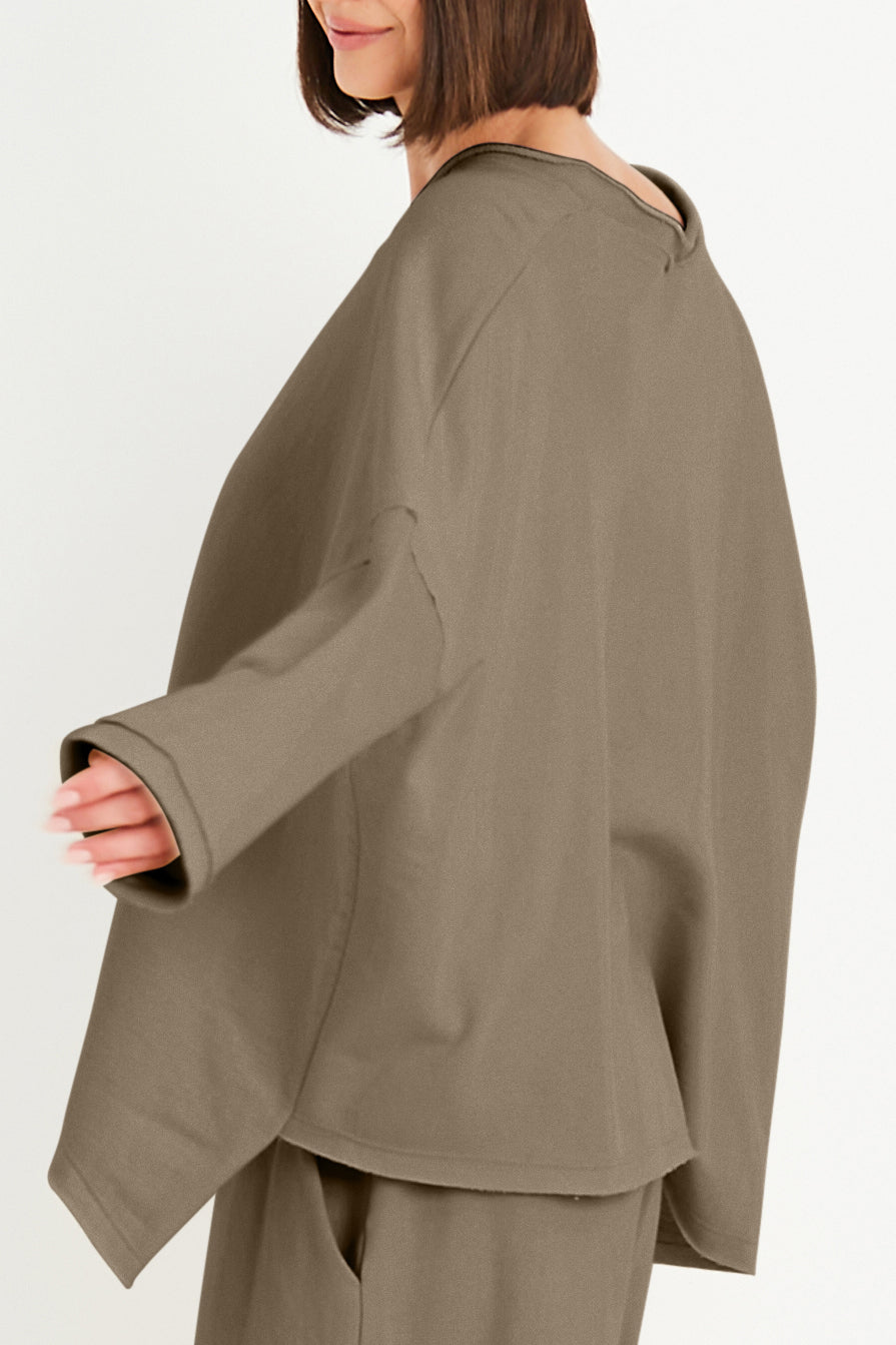 French Terry Double Angle V-Tee