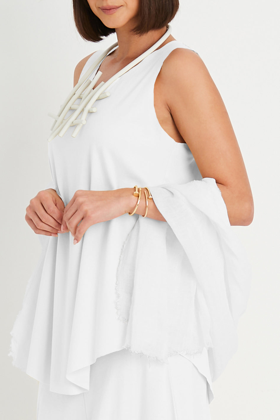 Pima Cotton Shirttail Tank