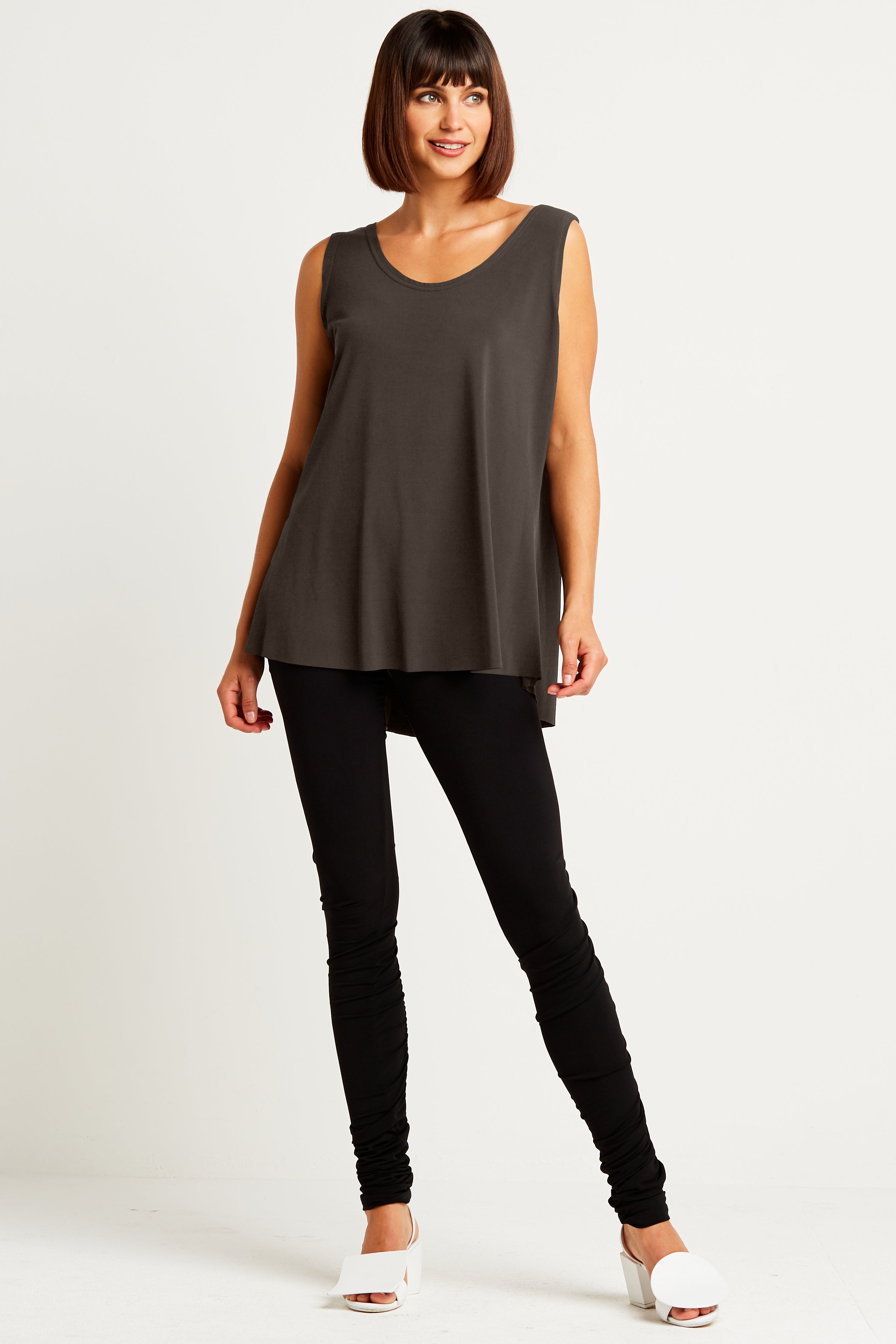 Matte Jersey Shirttail Tank